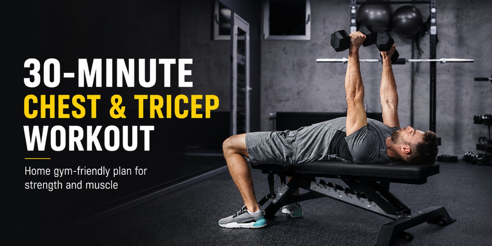 30 Minute Chest and Tricep Workout for Fast Upper Body Gains
