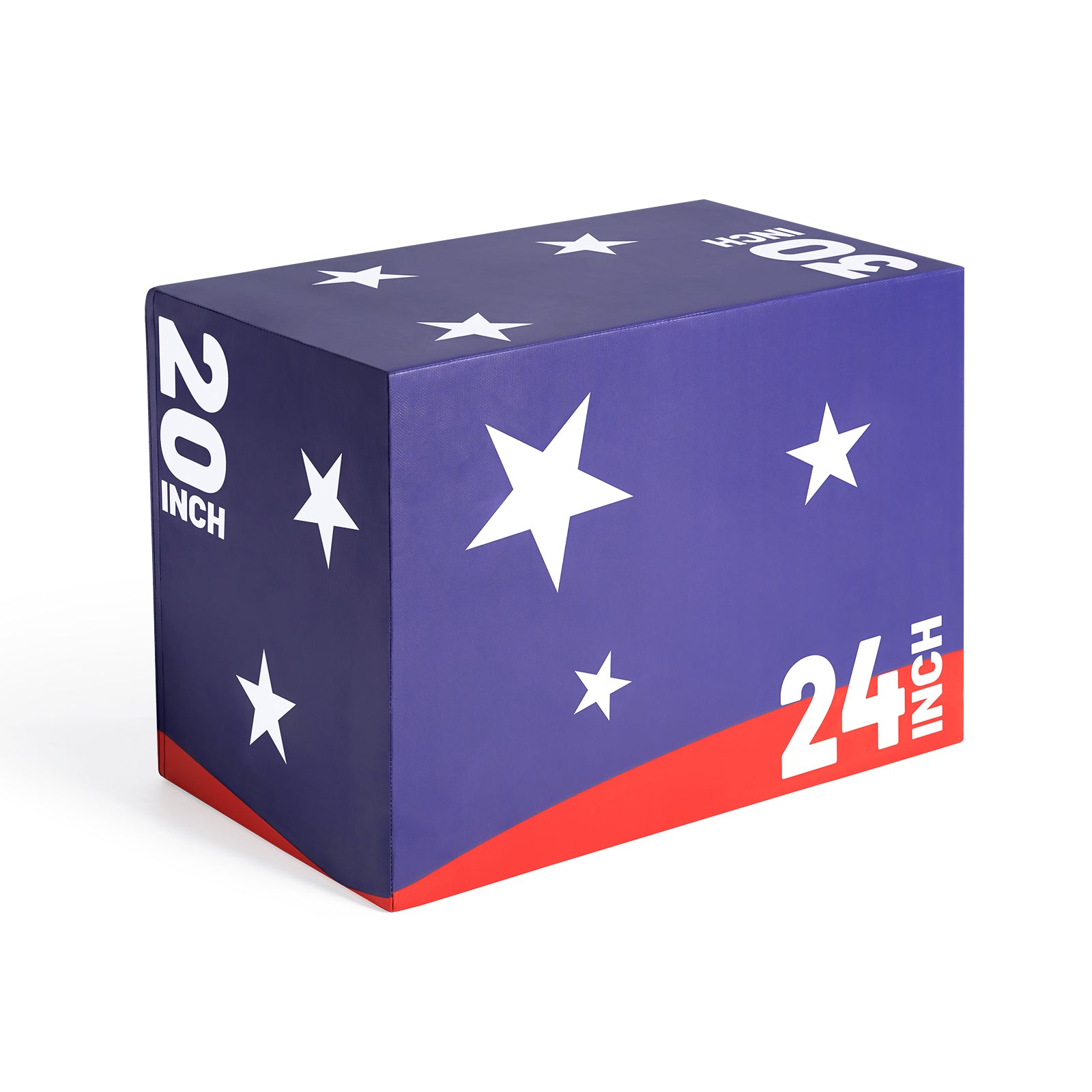 RitFit Patriotic Color 3-in-1 Foam Plyo Box Jump Platform - RitFit