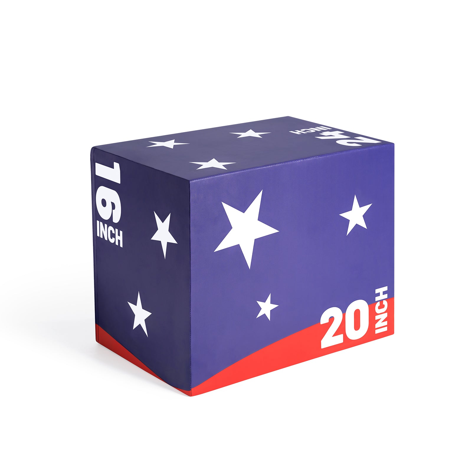 RitFit Patriotic Color 3-in-1 Foam Plyo Box Jump Platform - RitFit