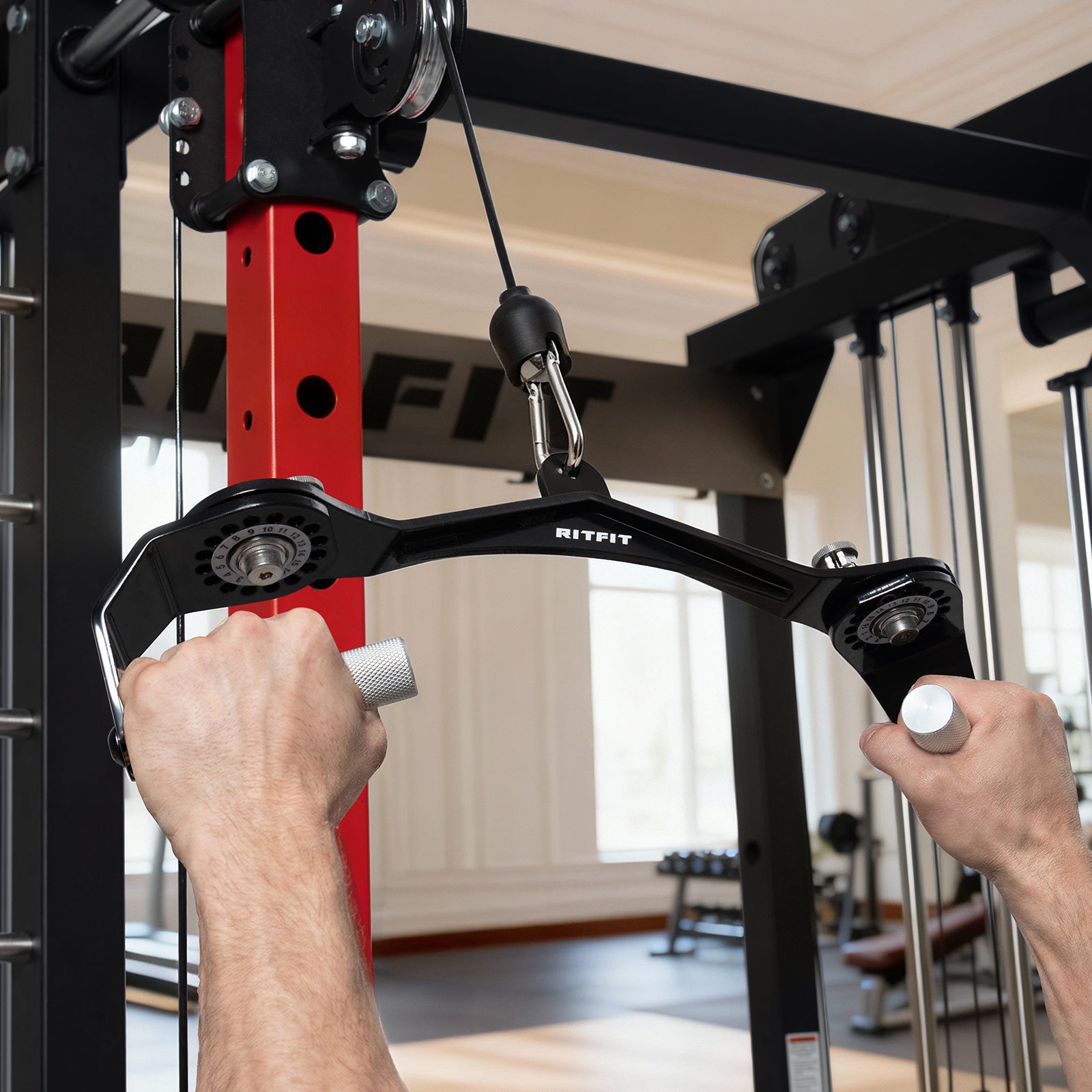 RitFit Adjustable Aluminum Alloy Gym Handle Set - RitFit