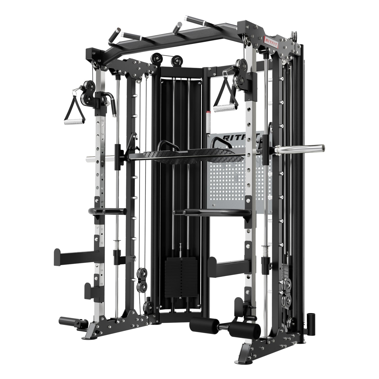 RitFit BPC06 All-In-One Smith Machine with 260LB Weight Stacks - RitFit