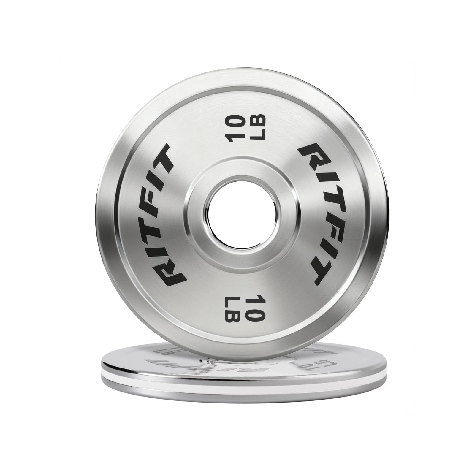 RitFit Silver Steel Strip Olympic Plates 2-Inch