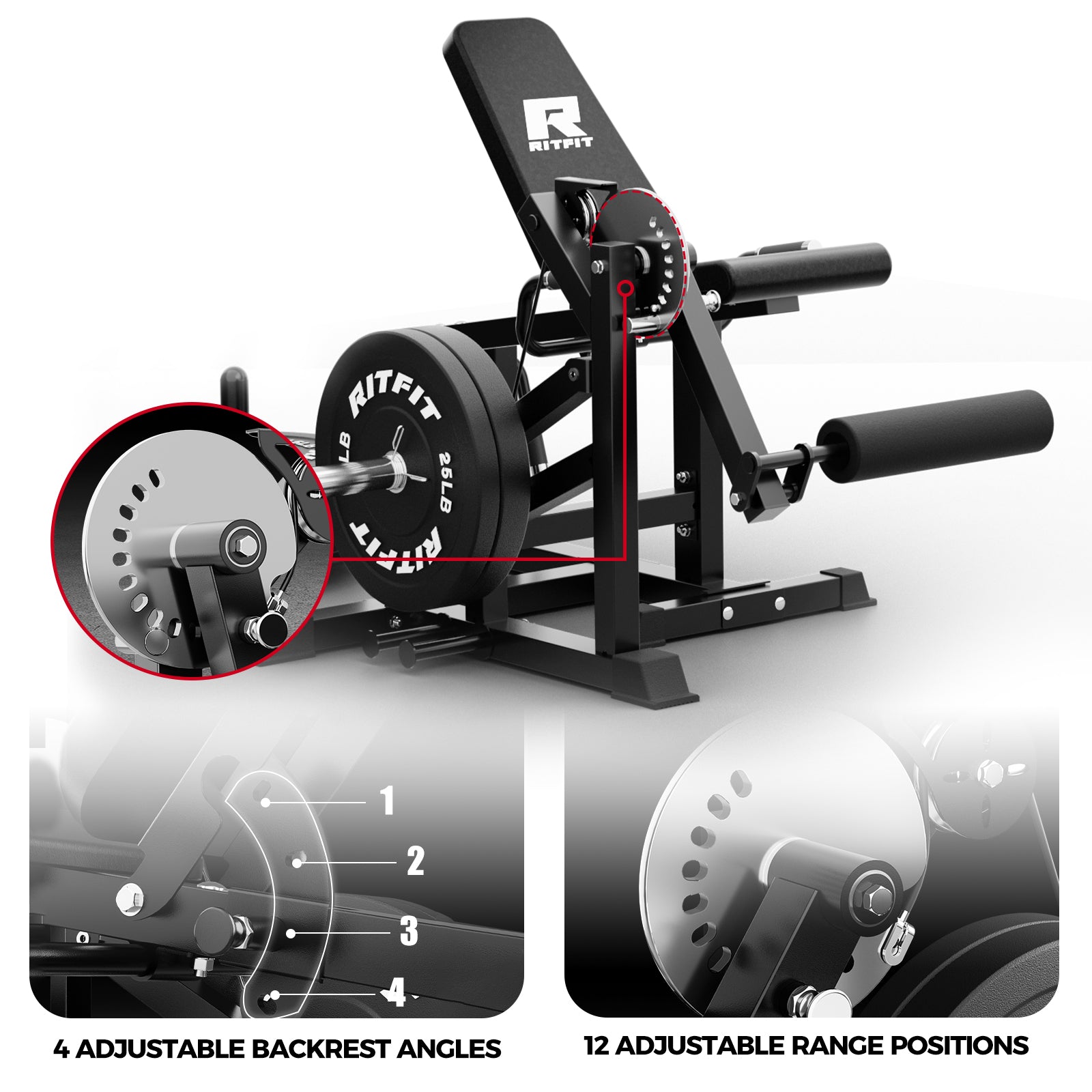 RitFit PLC01 Leg Extension Curl Machine - RitFit
