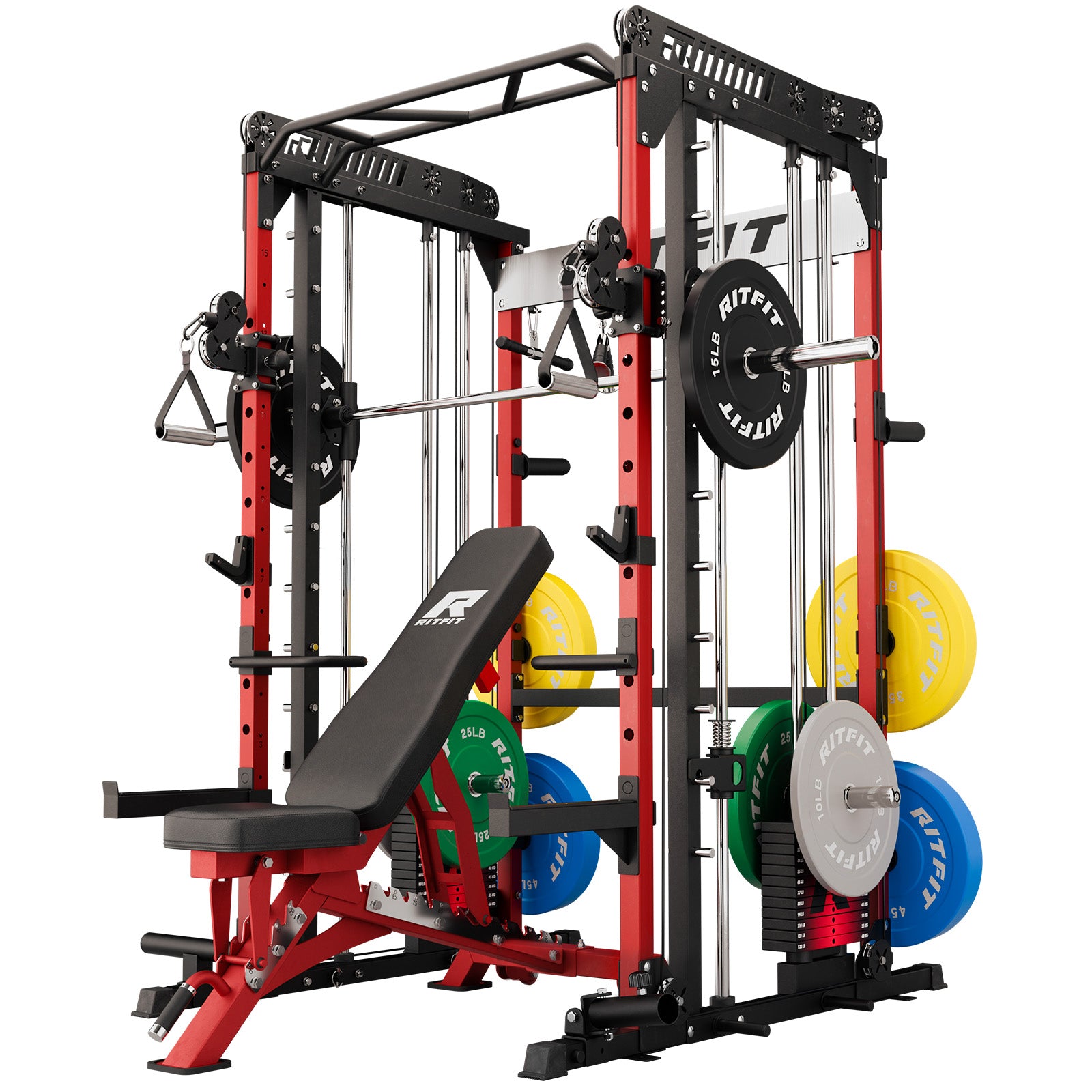 RitFit M1 PRO Smith Machine Weight Stack Home Gym Package - RitFit