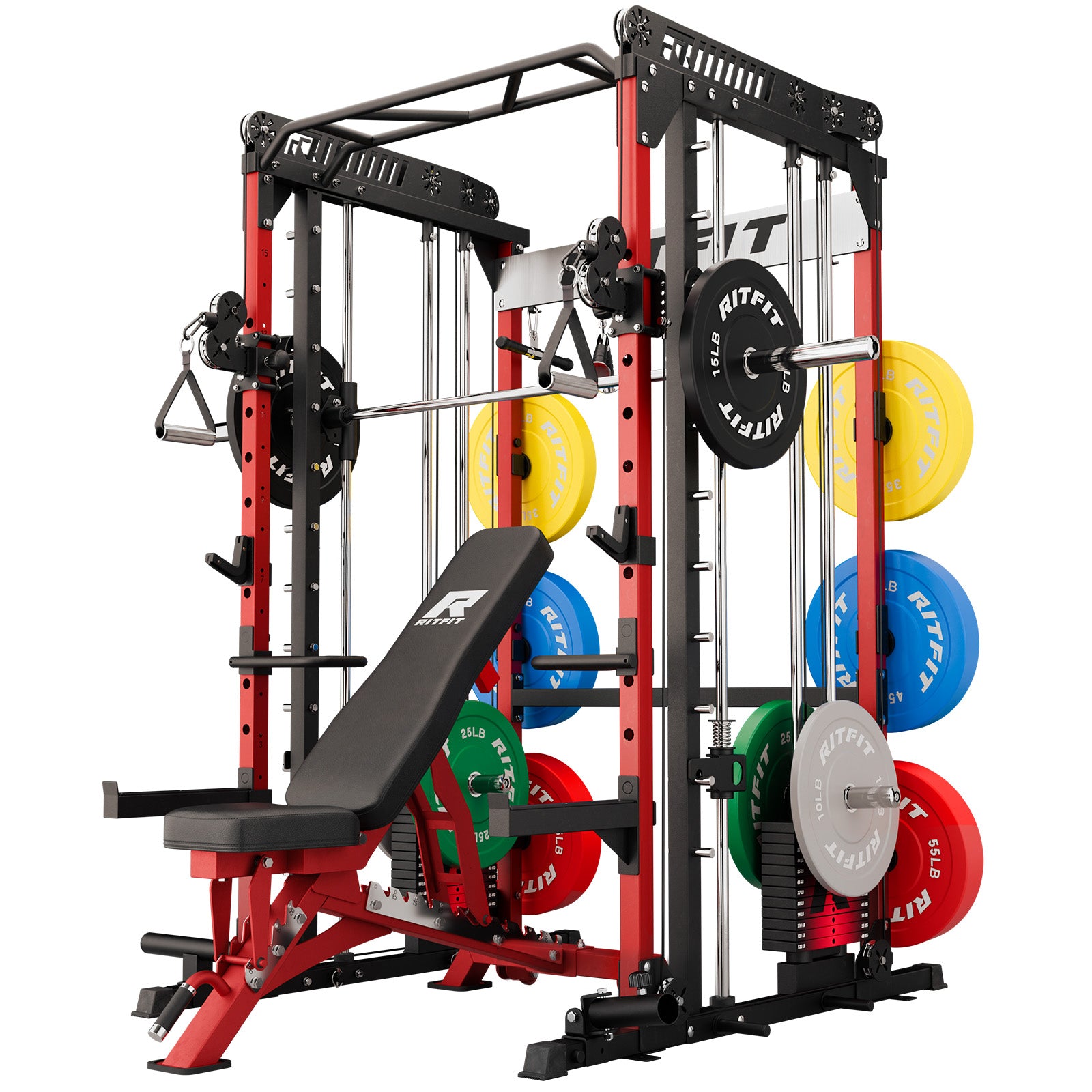 RitFit M1 PRO Smith Machine Weight Stack Home Gym Package - RitFit