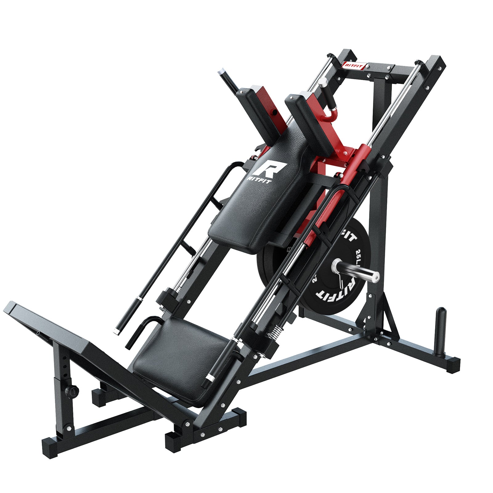 RitFit BLP01 Package 45 Degree 3-In-1 Leg Press Hack Squat and Calf Raise Machine - RitFit