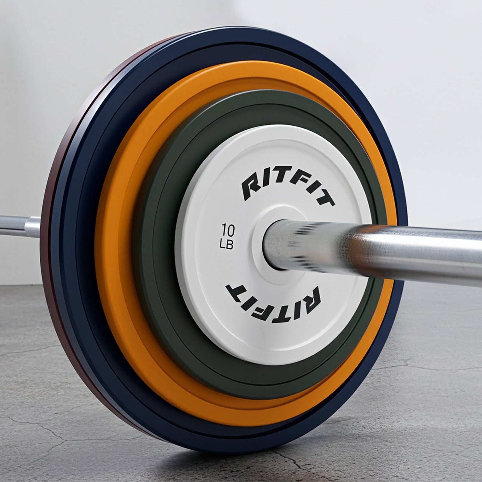 RitFit Vintage Color-Coded Steel Olympic Plates 2-Inch - RitFit