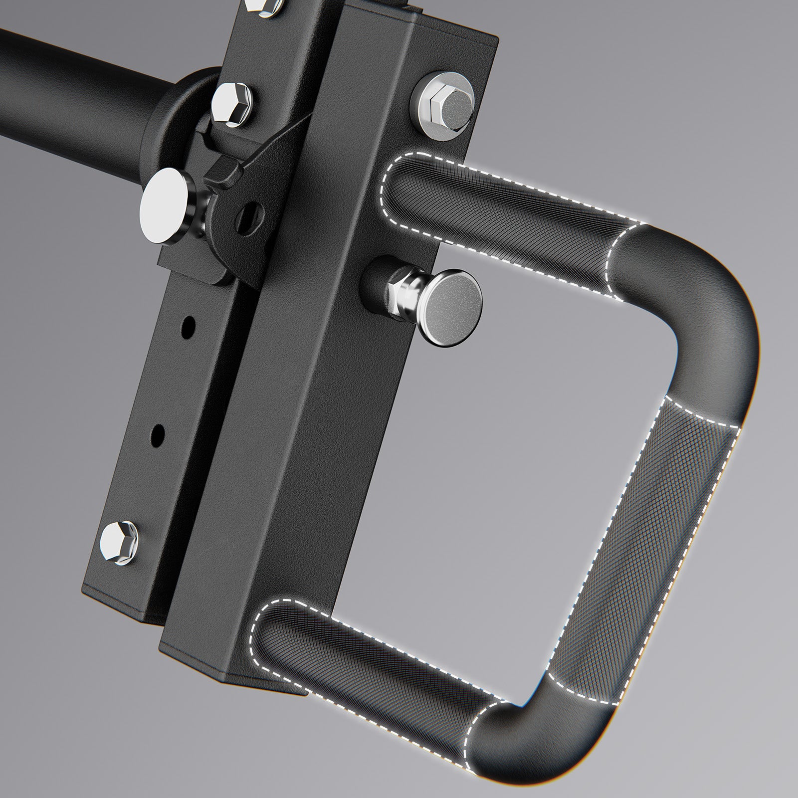 RitFit LAM1 adjustable lever arm attachment for M1 PRO fitness equipment, with metal construction and ergonomic design.