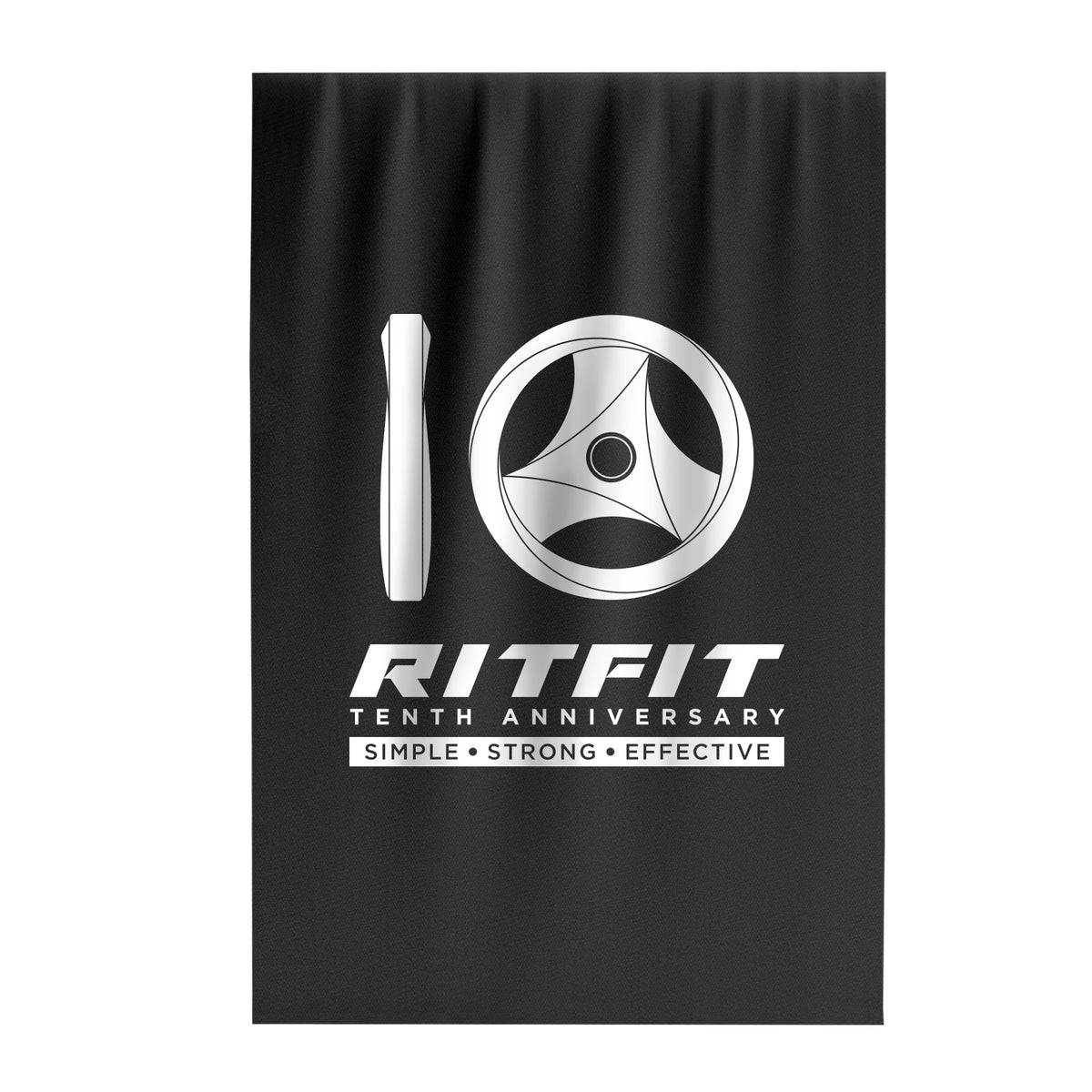 RitFit flag accessory with vibrant colors and bold design, ideal for fitness enthusiasts and gym decor.