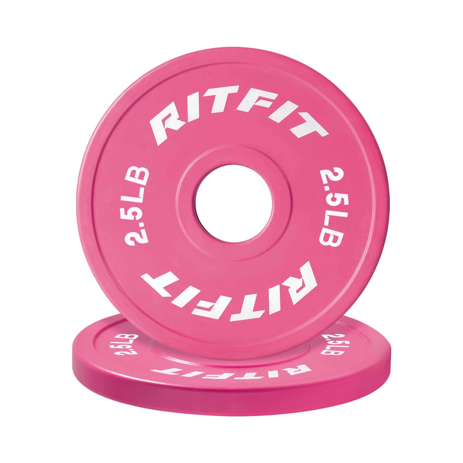 RitFit Mini Rubber Pink Weight Plates Standard Set