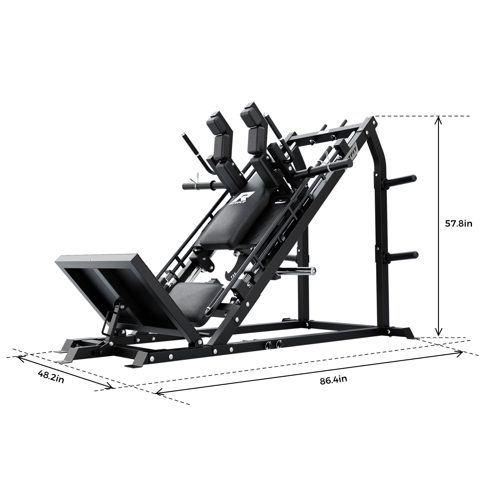 RitFit GAZELLE PRO machine set for leg press exercise