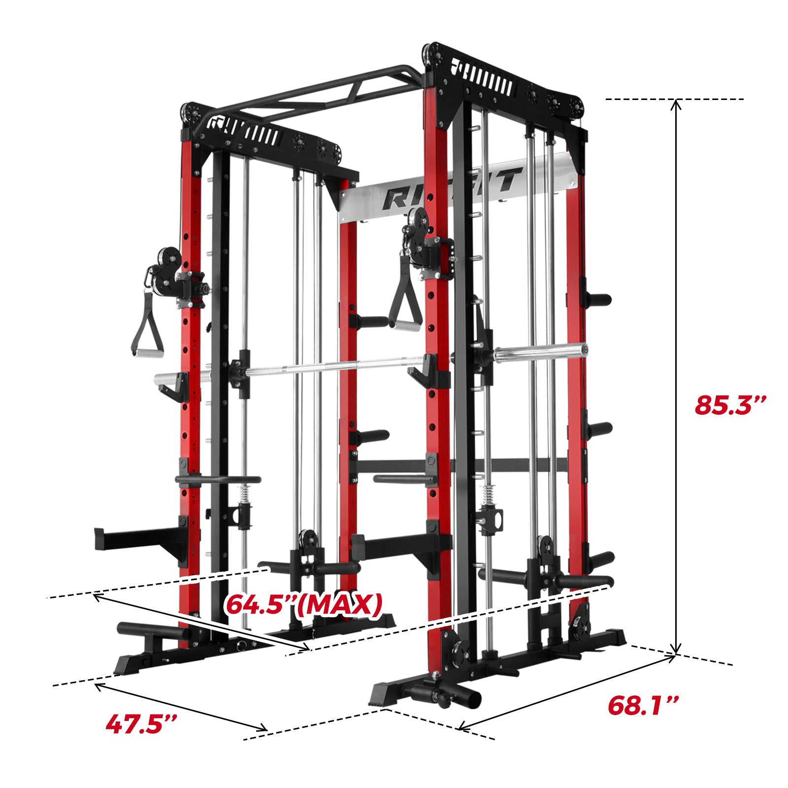 RitFit M1 PRO Smith Machine Weight Stack Home Gym Package - RitFit