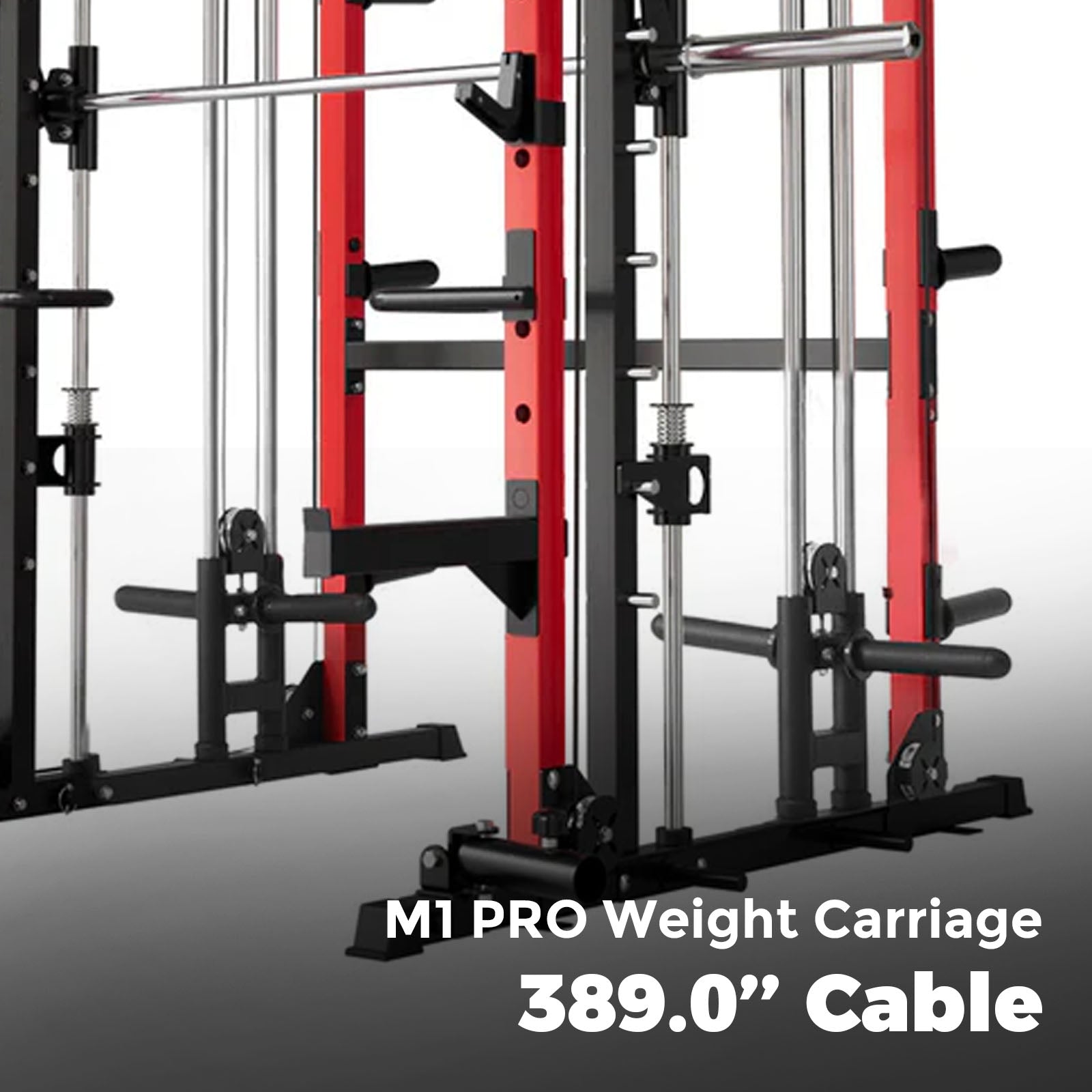 RitFit TAM1 Tornado arm attachment for M1 PRO fitness equipment, shown attached with textured grips and durable construction.