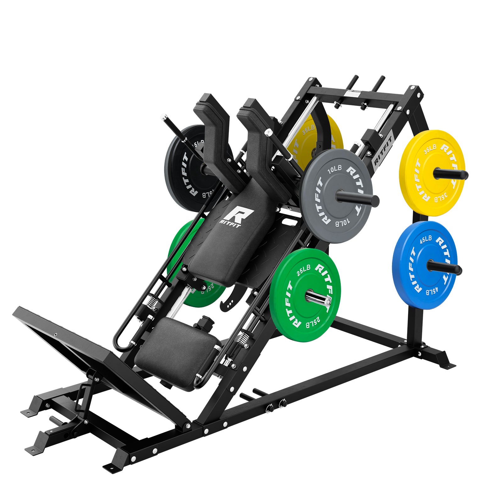 RitFit GAZELLE PRO 3-in-1 Leg Press & Hack Squat Machine Set - RitFit