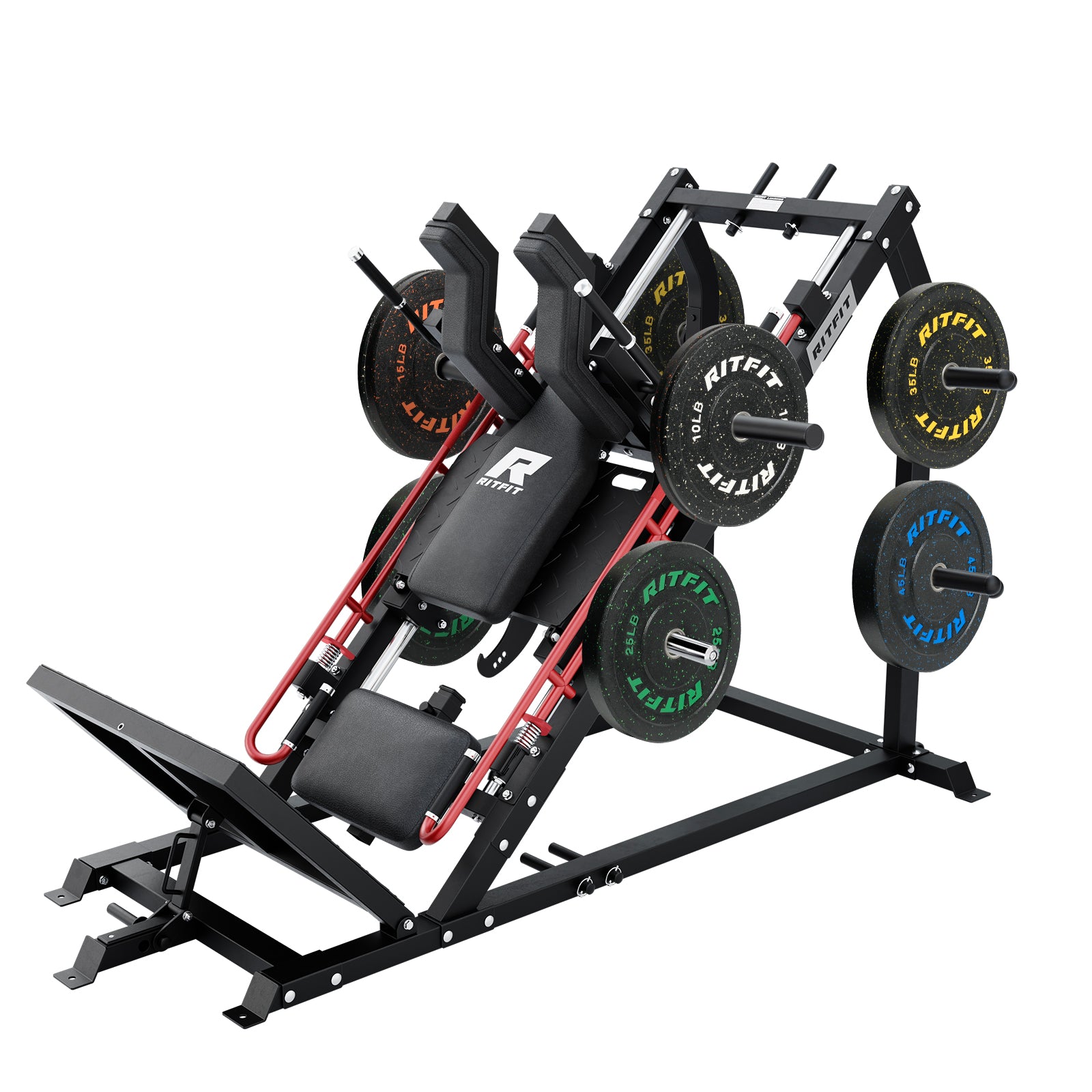 RitFit GAZELLE PRO 3-in-1 Leg Press & Hack Squat Machine Set - RitFit