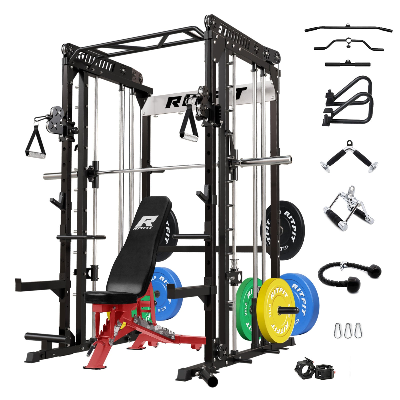 RitFit M1 PRO Smith Machine Home Gym Package Comprehensive All-In-One Workout System - RitFit