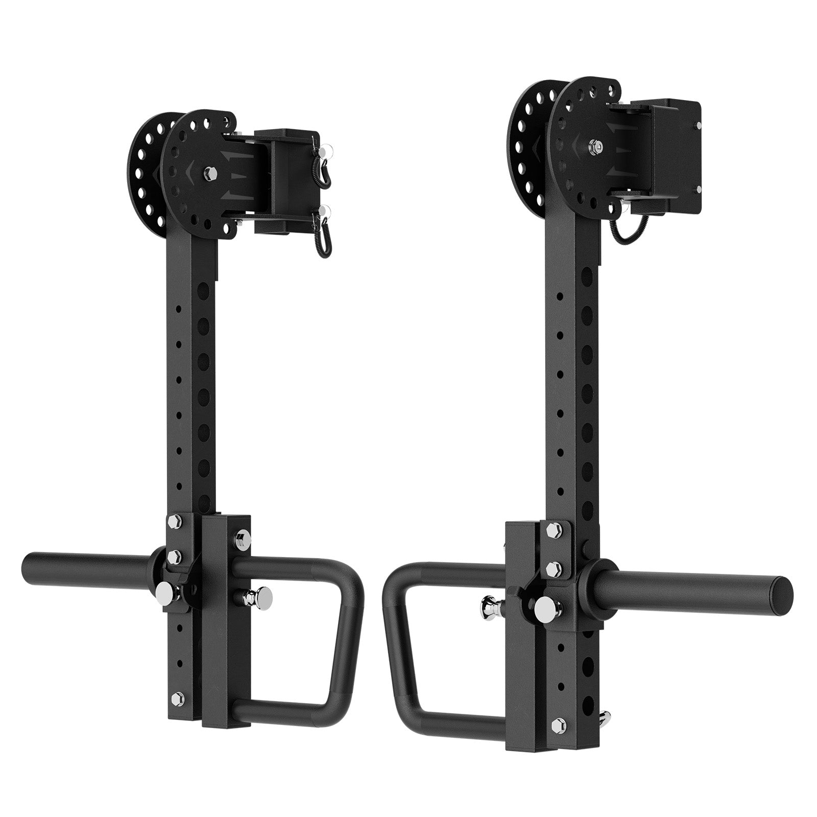 RitFit LAM1 adjustable lever arm attachment for M1 PRO fitness equipment, shown attached and ready for use.