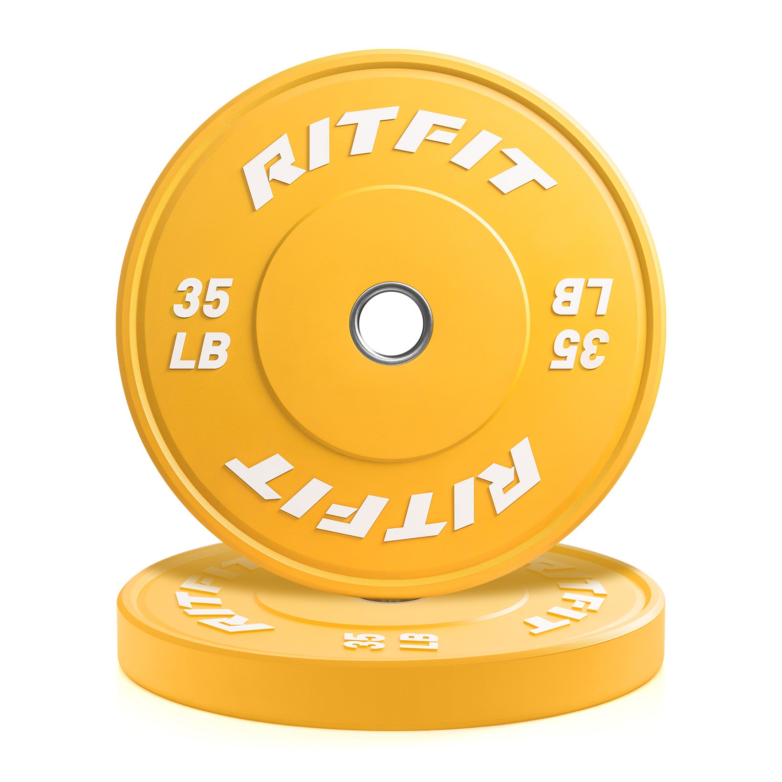 RitFit High-Grade Color Bumper Plates Olympic 2-Inch Rubber - RitFit