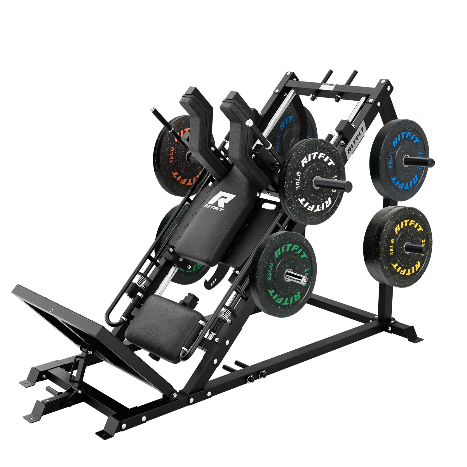 RitFit GAZELLE PRO 3-in-1 Leg Press & Hack Squat Machine Set - RitFit