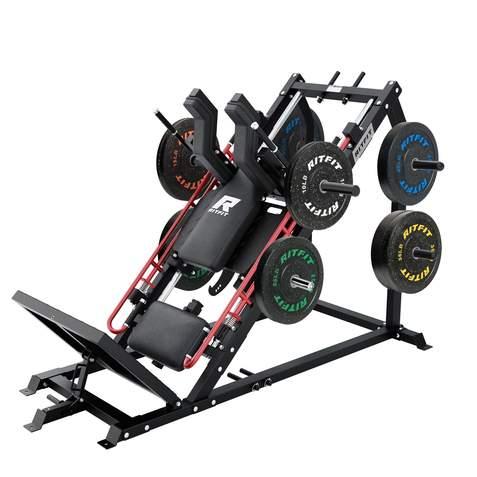 RitFit GAZELLE PRO 3-in-1 Leg Press & Hack Squat Machine Set - RitFit