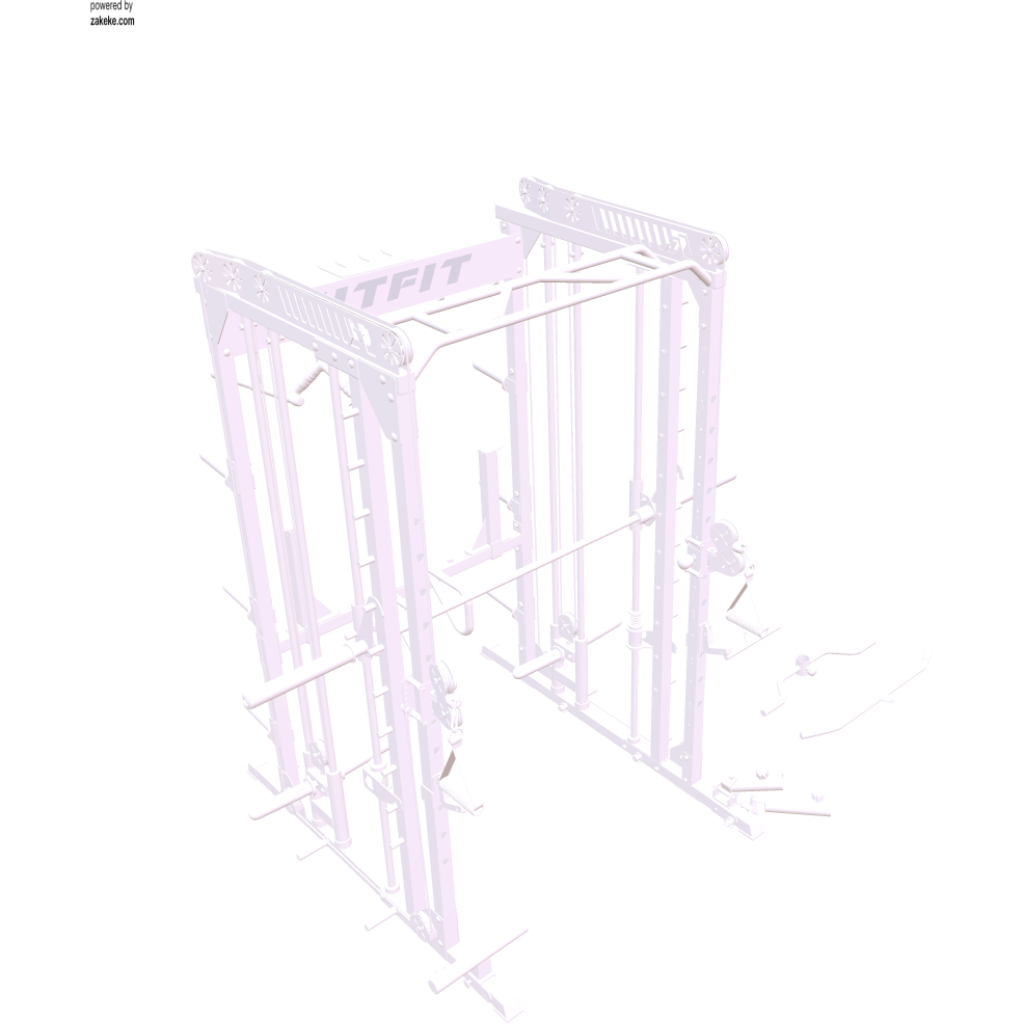 RitFit M1 PRO Multi-Functional Smith Machine with Cable Crossover System and Squat Rack for Home Gym