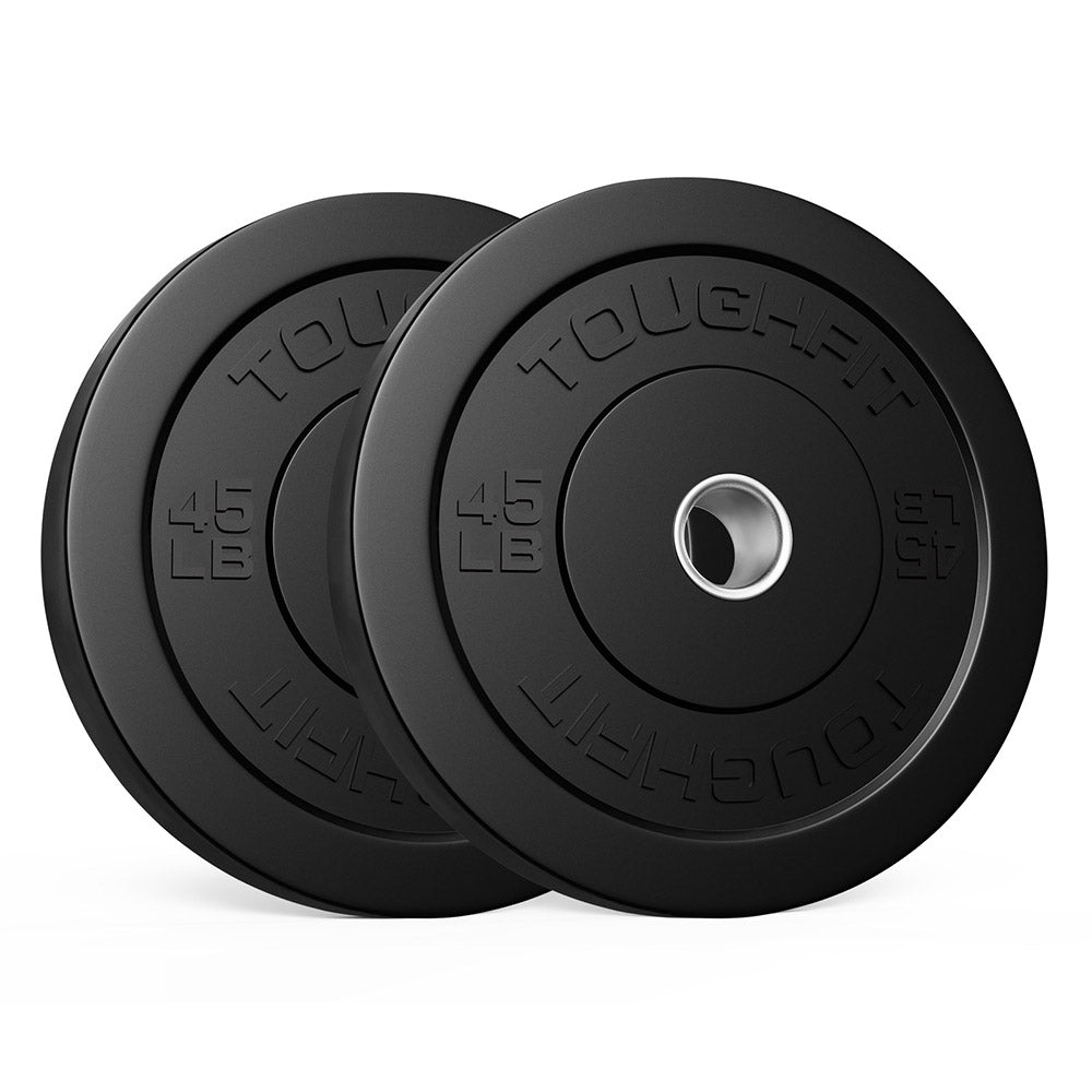 ToughFit Black Olympic Weight Plates Bumper Plates Set - RitFit