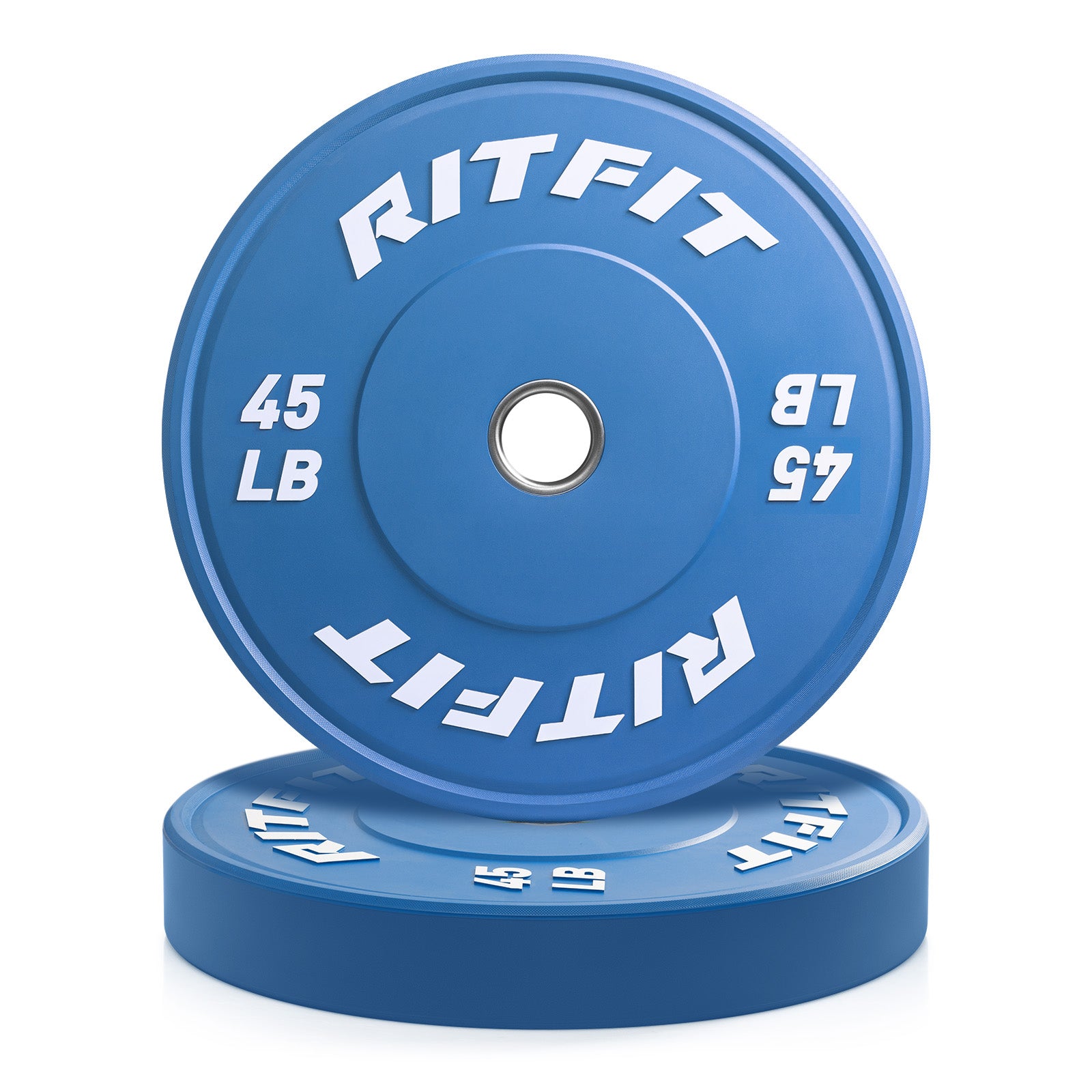 RitFit High-Grade Color Bumper Plates Olympic 2-Inch Rubber - RitFit