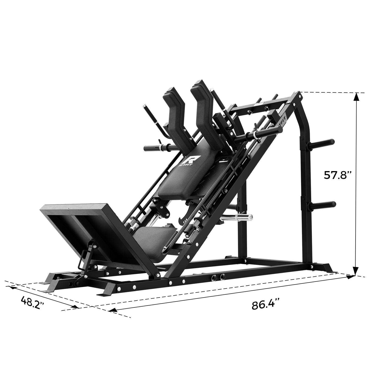 RitFit GAZELLE PRO machine set for leg press exercise