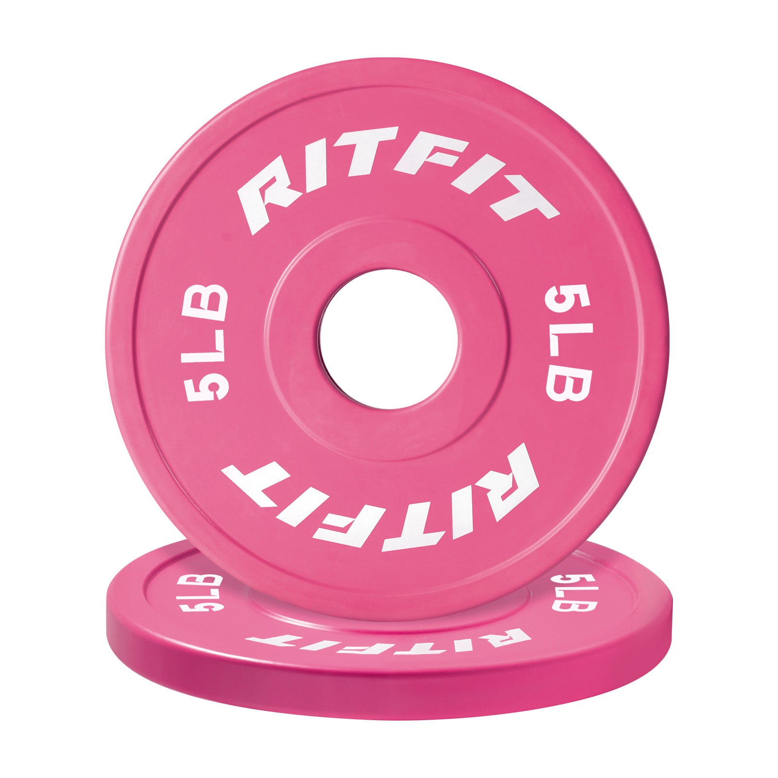 RitFit Mini Rubber Pink Weight Plates Standard Set
