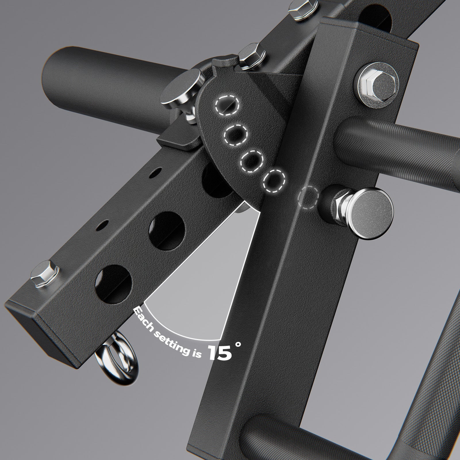 RitFit LAM1 adjustable lever arm attachment for M1 PRO exercise machine, with padded handles and metal construction.