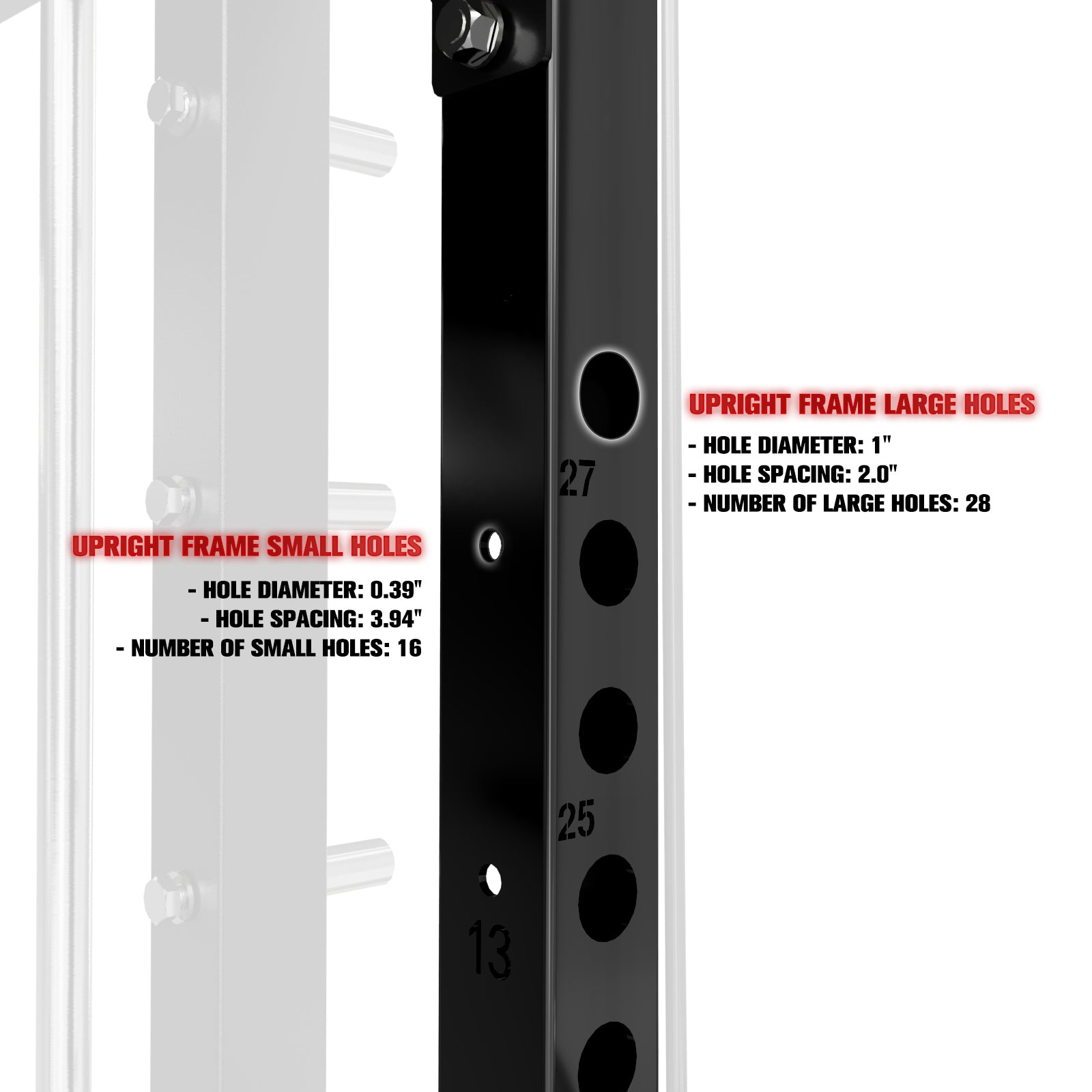 RitFit FUM1 11-GAUGE Upright Frame (Only for M1 PRO)