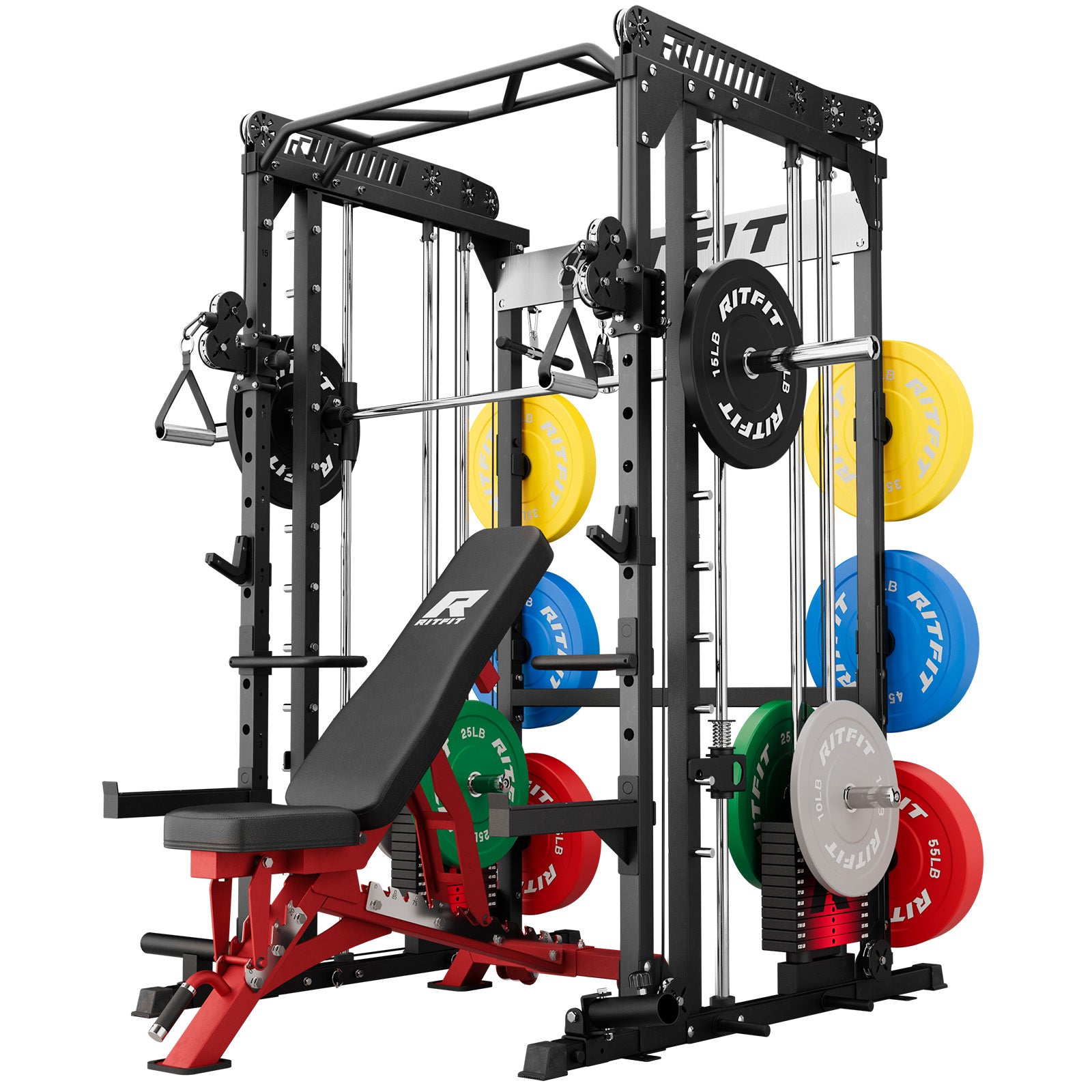 RitFit M1 PRO Smith Machine Weight Stack Home Gym Package - RitFit