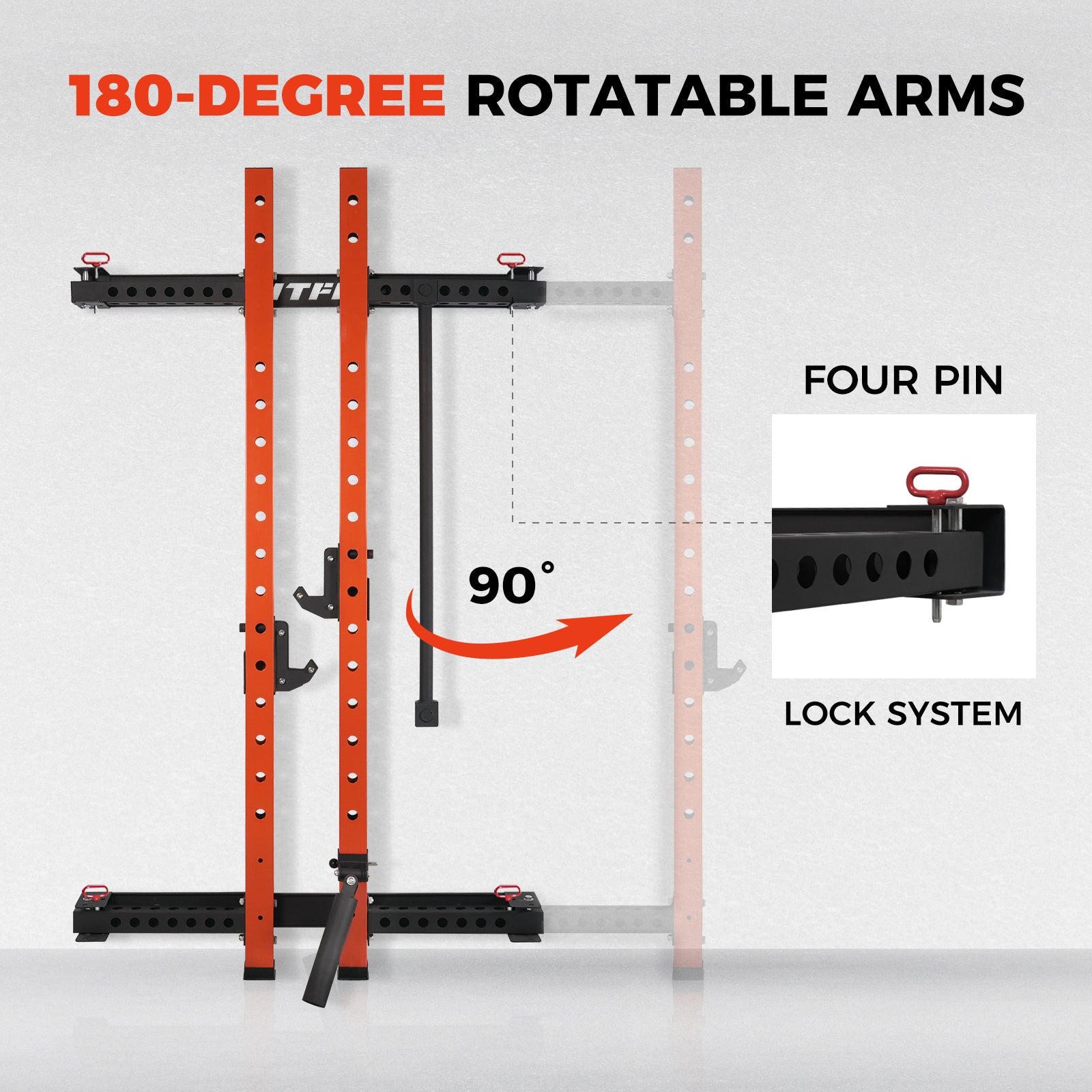 RitFit PWM02 Multi-Functional Folding Squat Rack - RitFit
