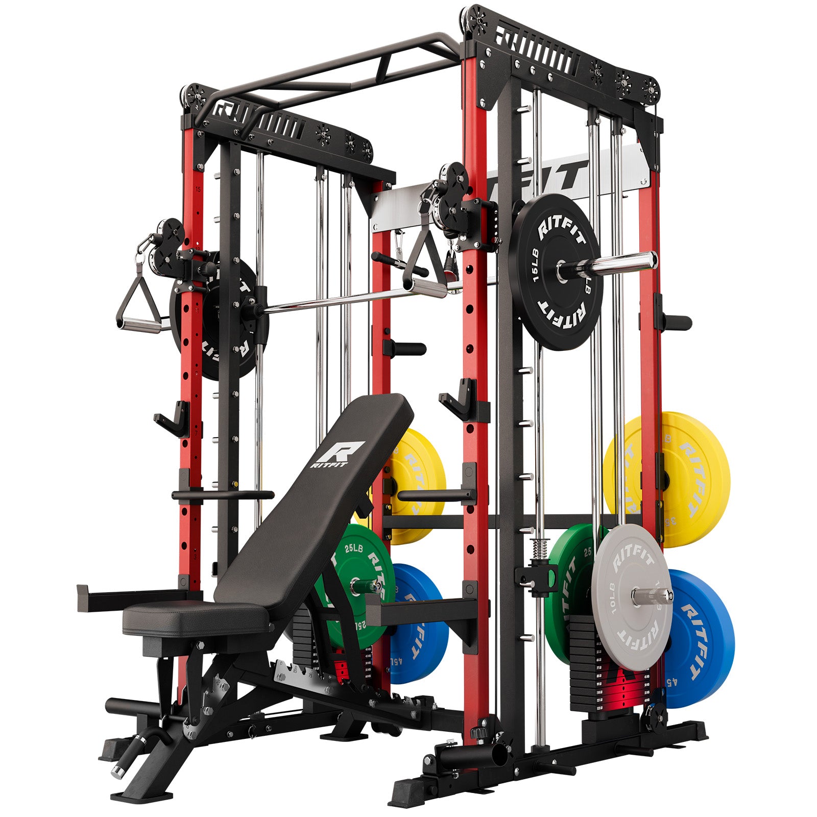 RitFit M1 PRO Smith Machine Weight Stack Home Gym Package - RitFit