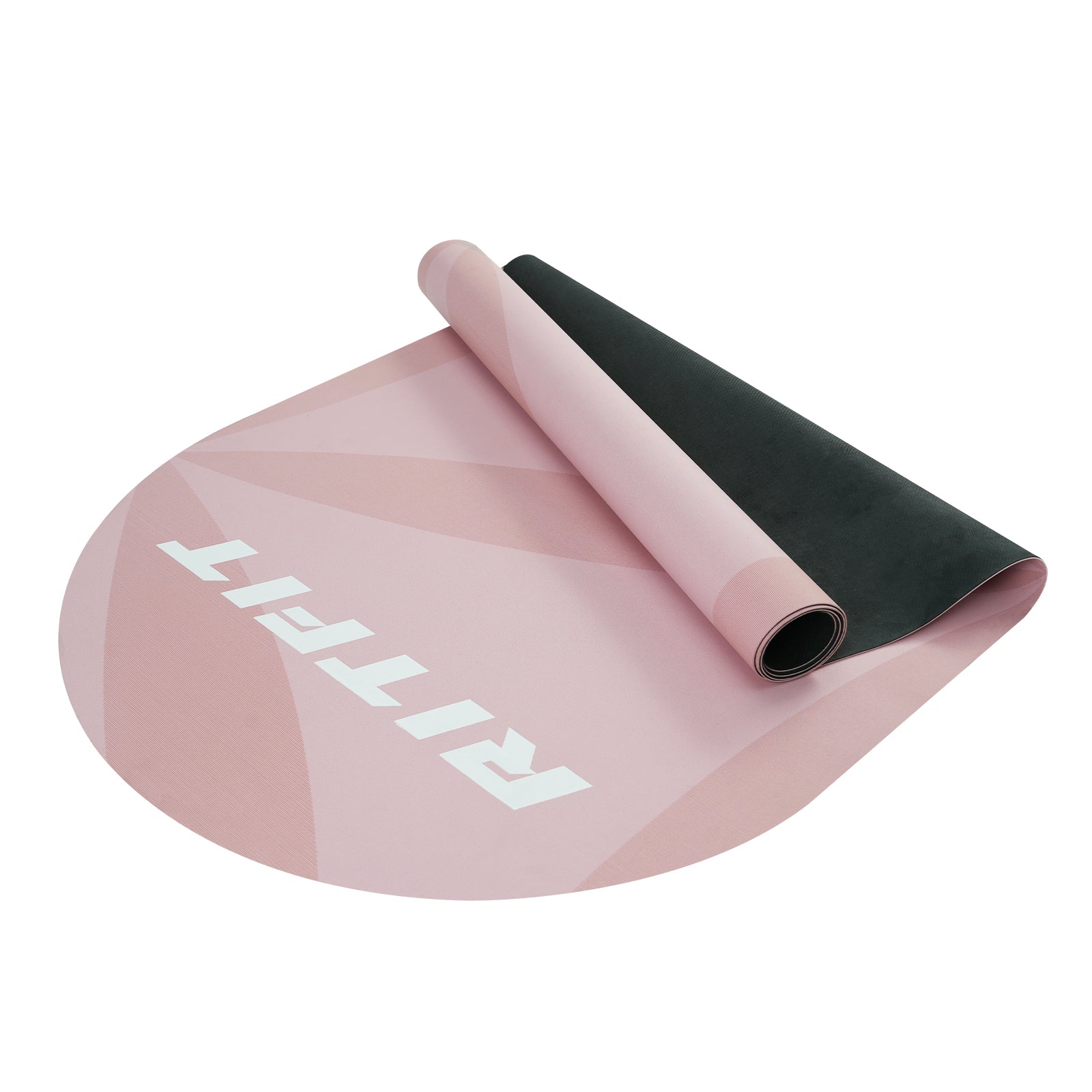 RitFit pink non-slip yoga mat for accessories, showing textured surface and vibrant color suitable for yoga practice.