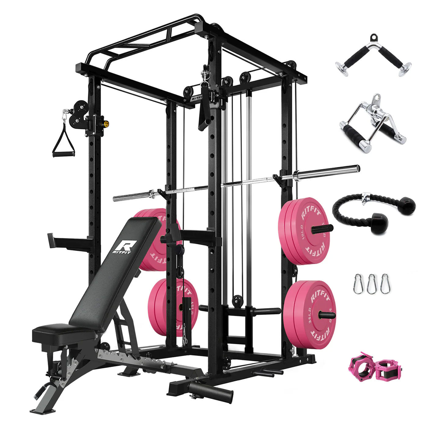 RitFit P6 All-In-One Pink Home Gym Package - RitFit