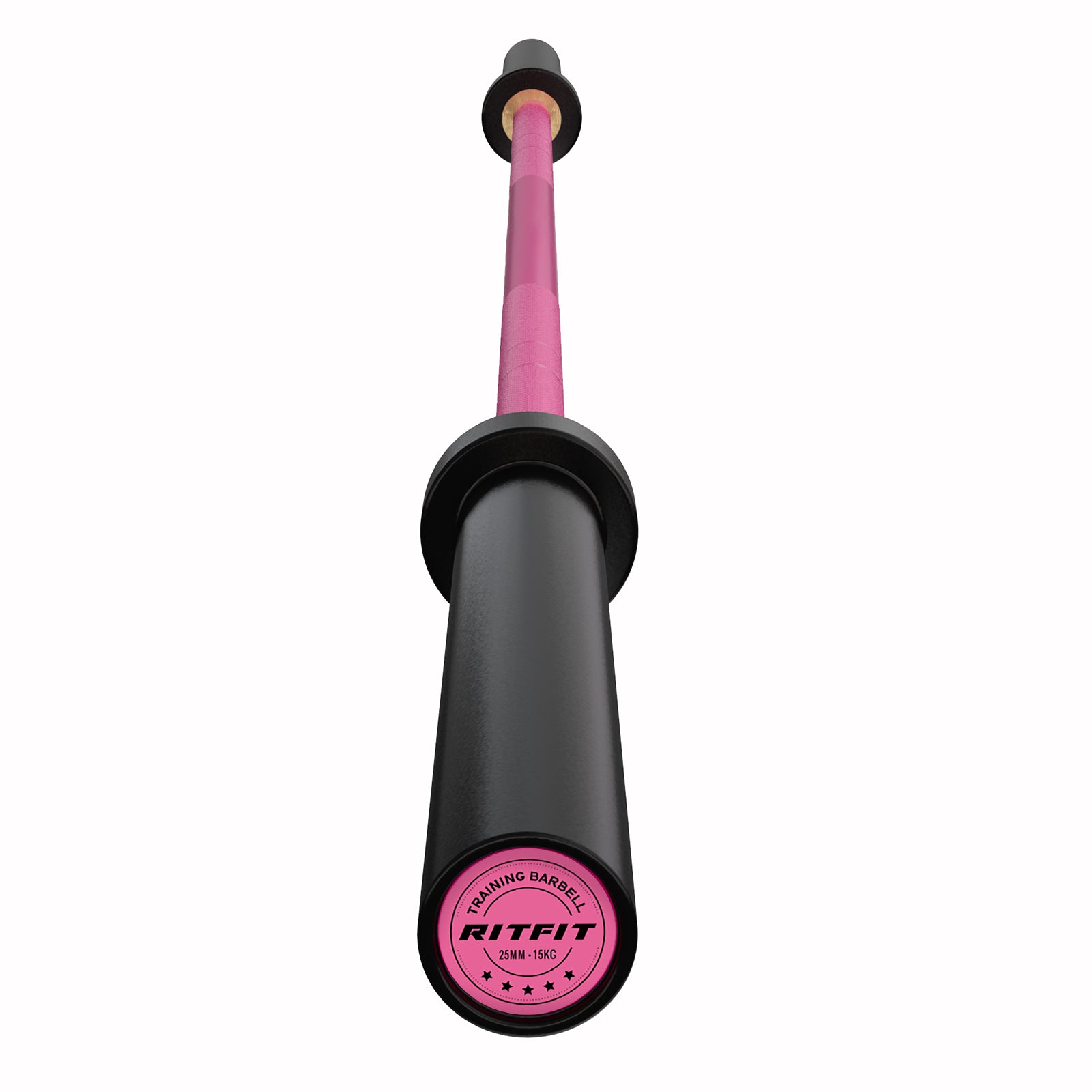 RitFit 15kg Pink Training Barbell Weight Lifting Bar - RitFit
