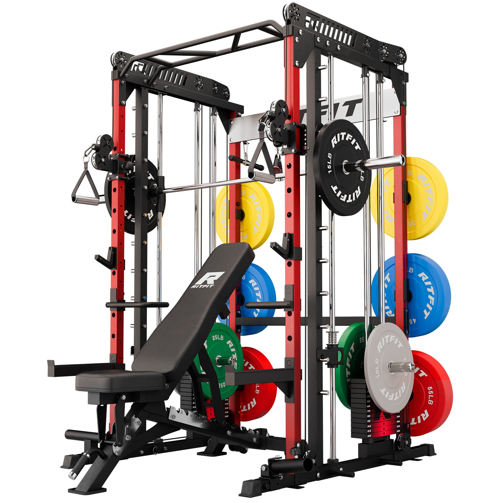 RitFit M1 PRO Smith Machine Weight Stack Home Gym Package - RitFit