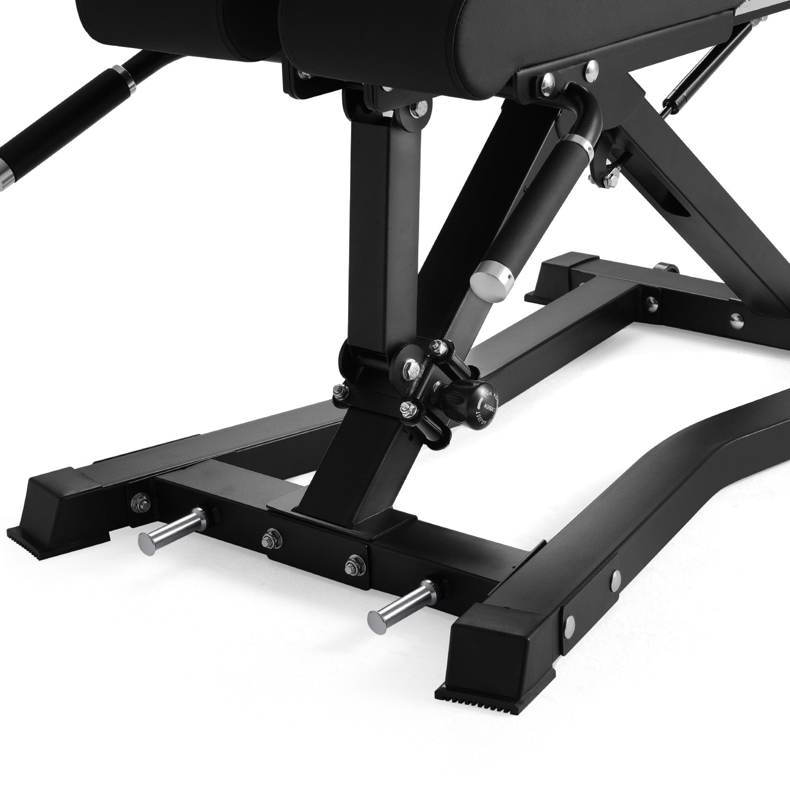 RitFit BE01 adjustable back extension machine for strength training, suitable for home and gym use, with padded support and adjustable settings.