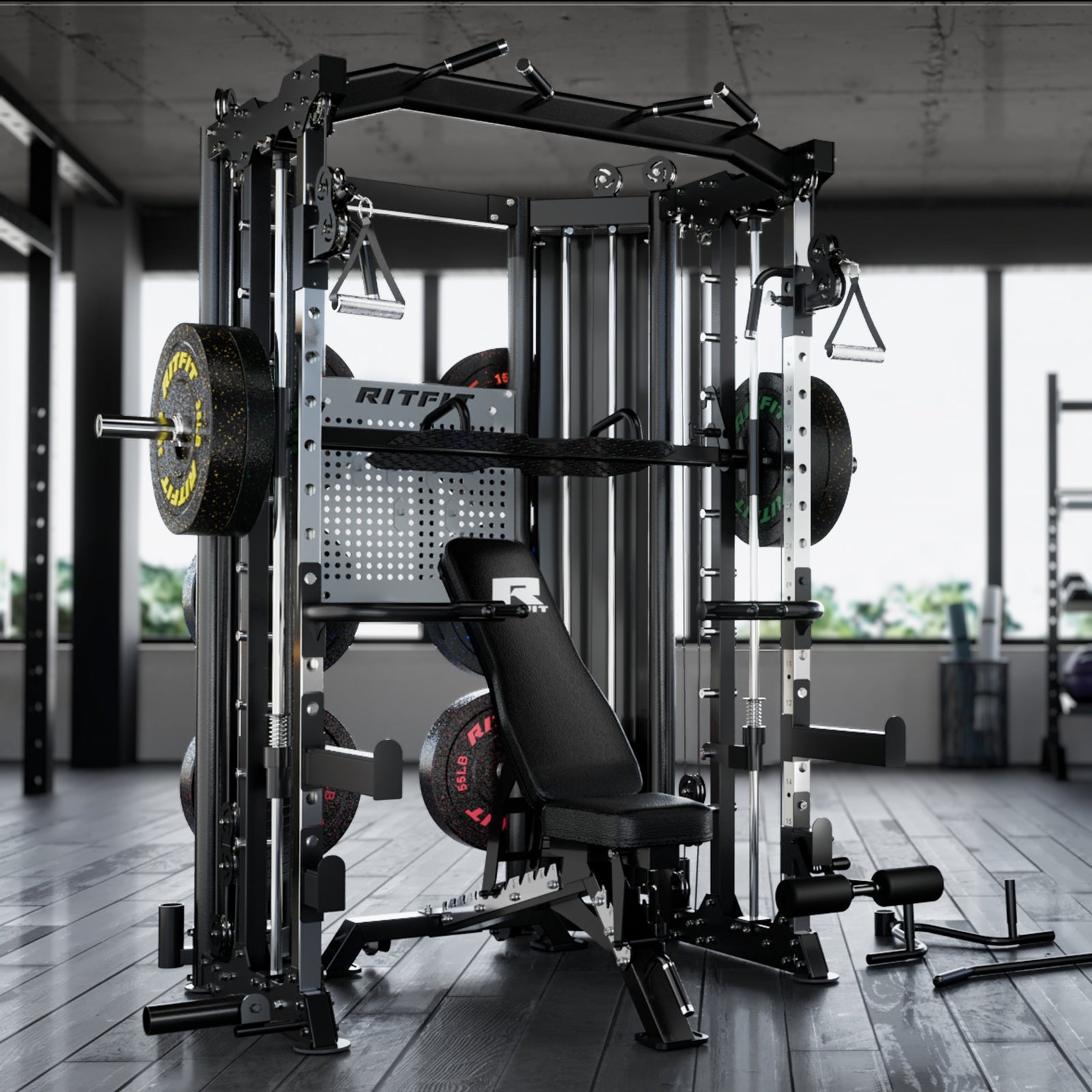 RitFit BPC06 All-In-One Smith Machine Home Gym Package - RitFit