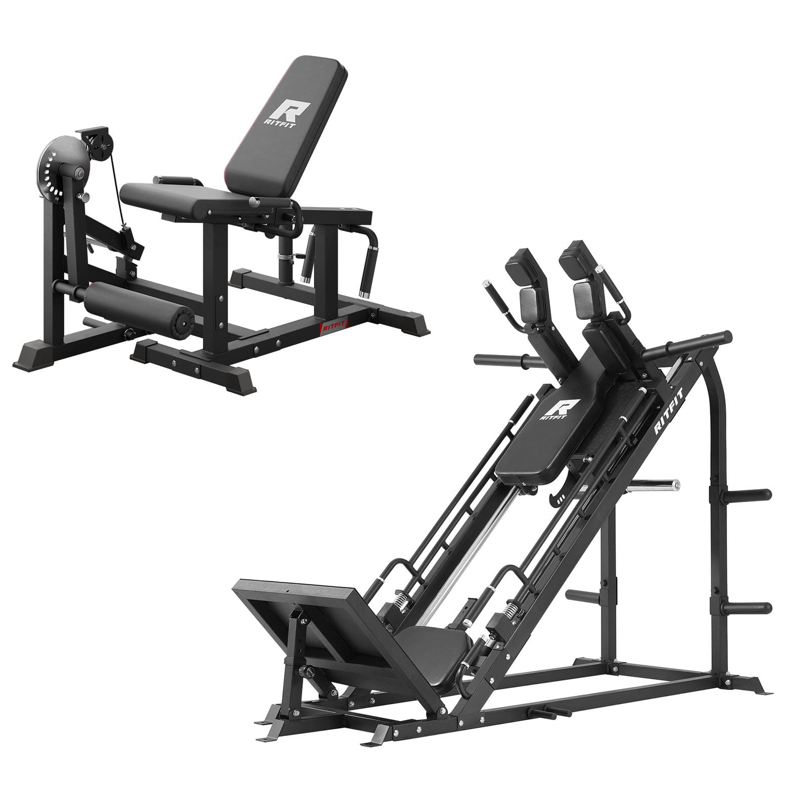 Black Strength Machines on a white background