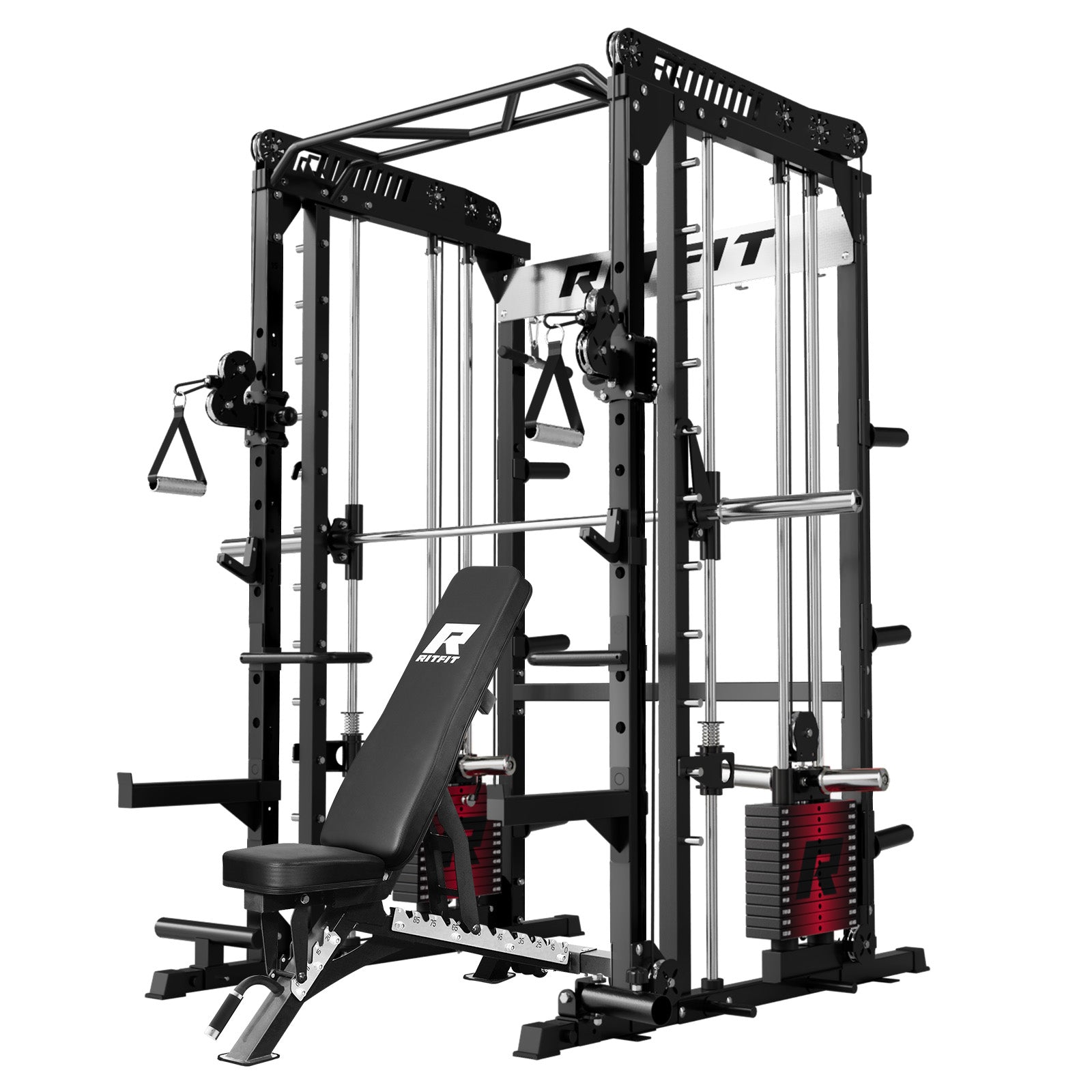 RitFit M1 PRO Smith Machine Weight Stack Home Gym Package - RitFit