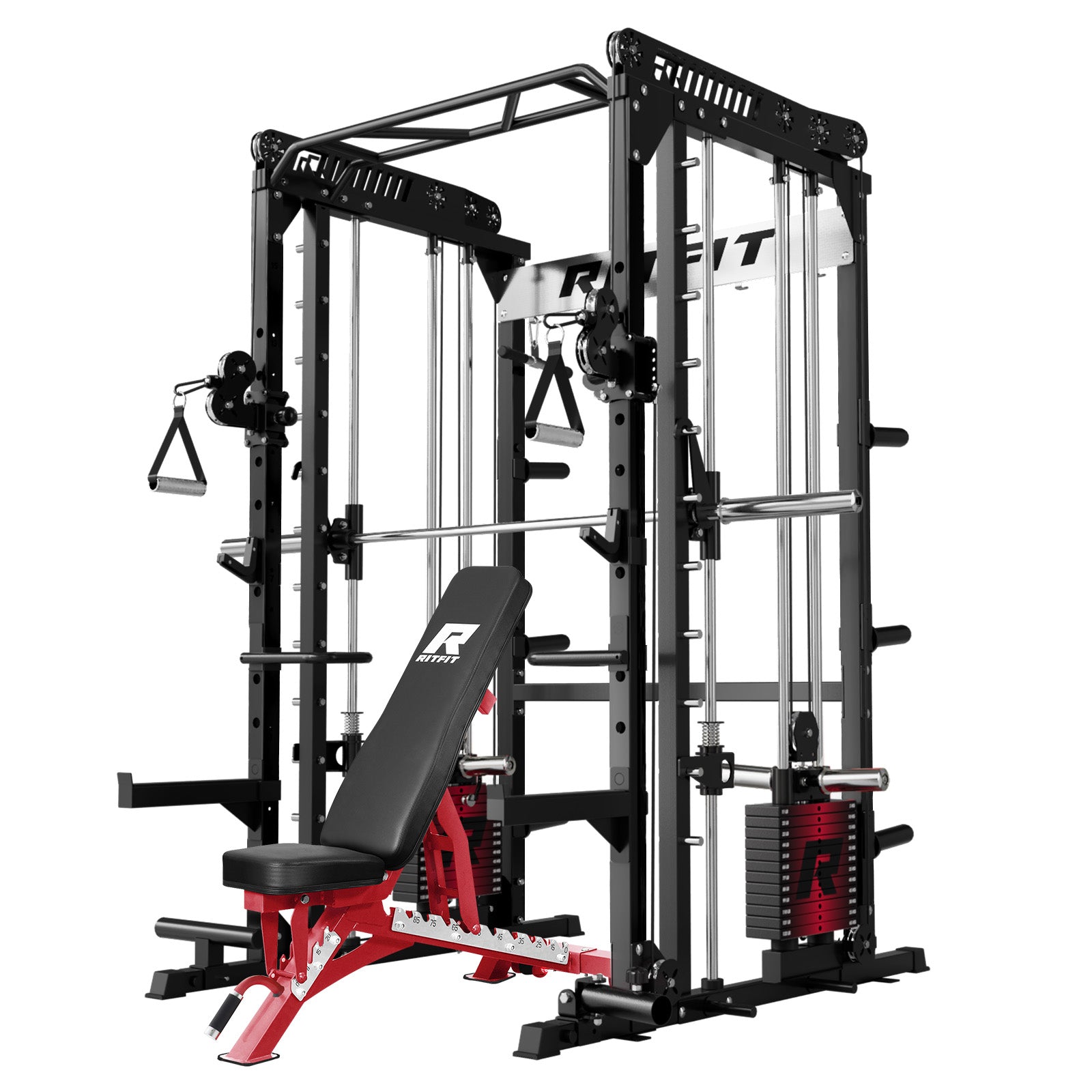 RitFit M1 PRO Smith Machine Weight Stack Home Gym Package - RitFit