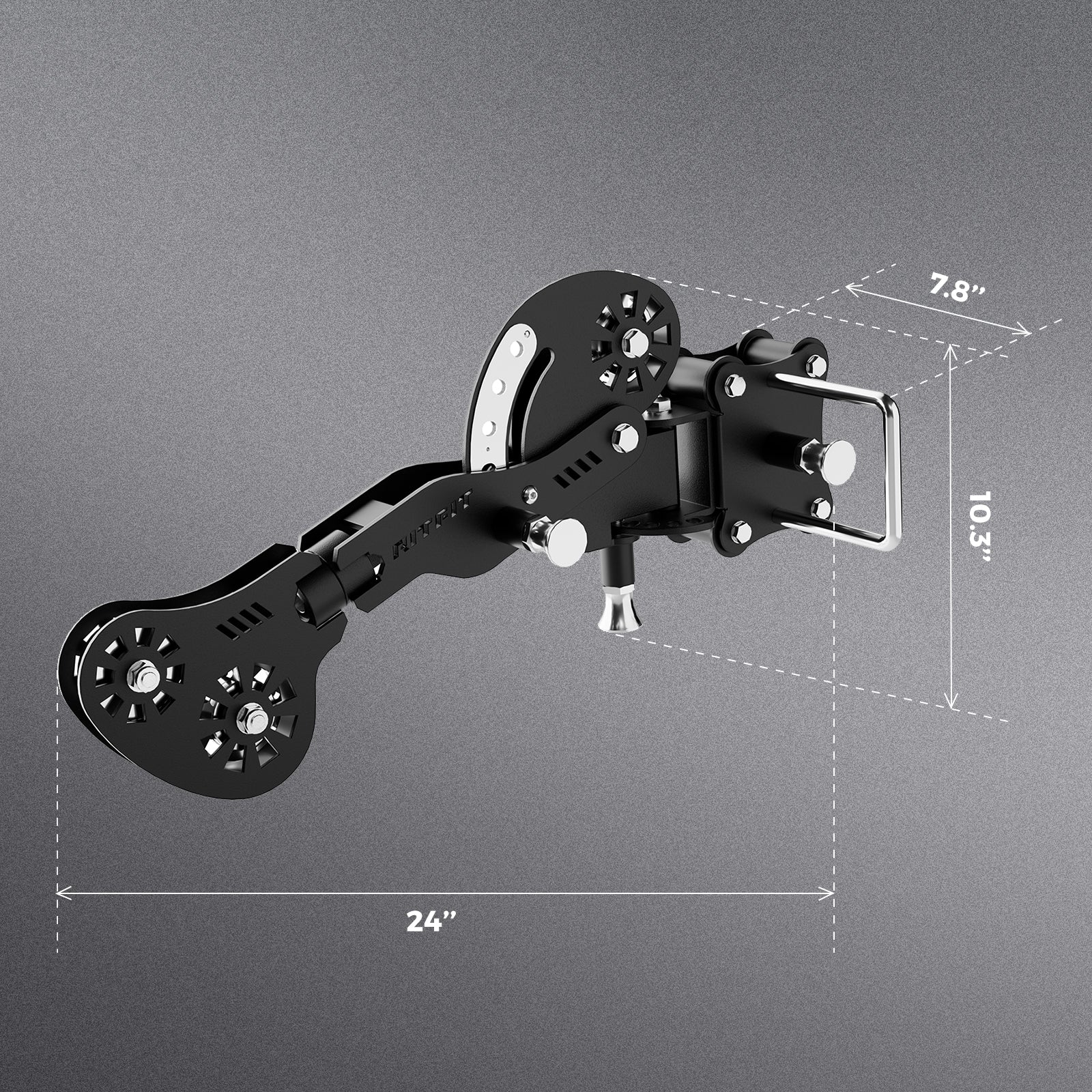 RitFit TAM1 Tornado arm attachment for M1 PRO workout equipment, shown attached for arm exercises.