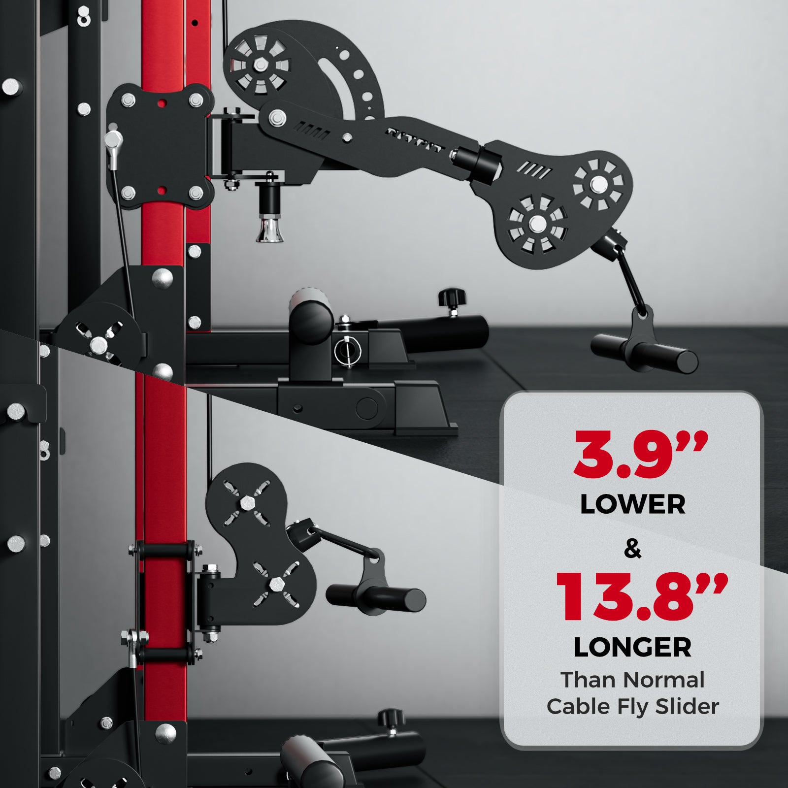 RitFit TAM1 Tornado arm attachment for M1 PRO, showing the durable black attachment with textured grip and mounting hardware.