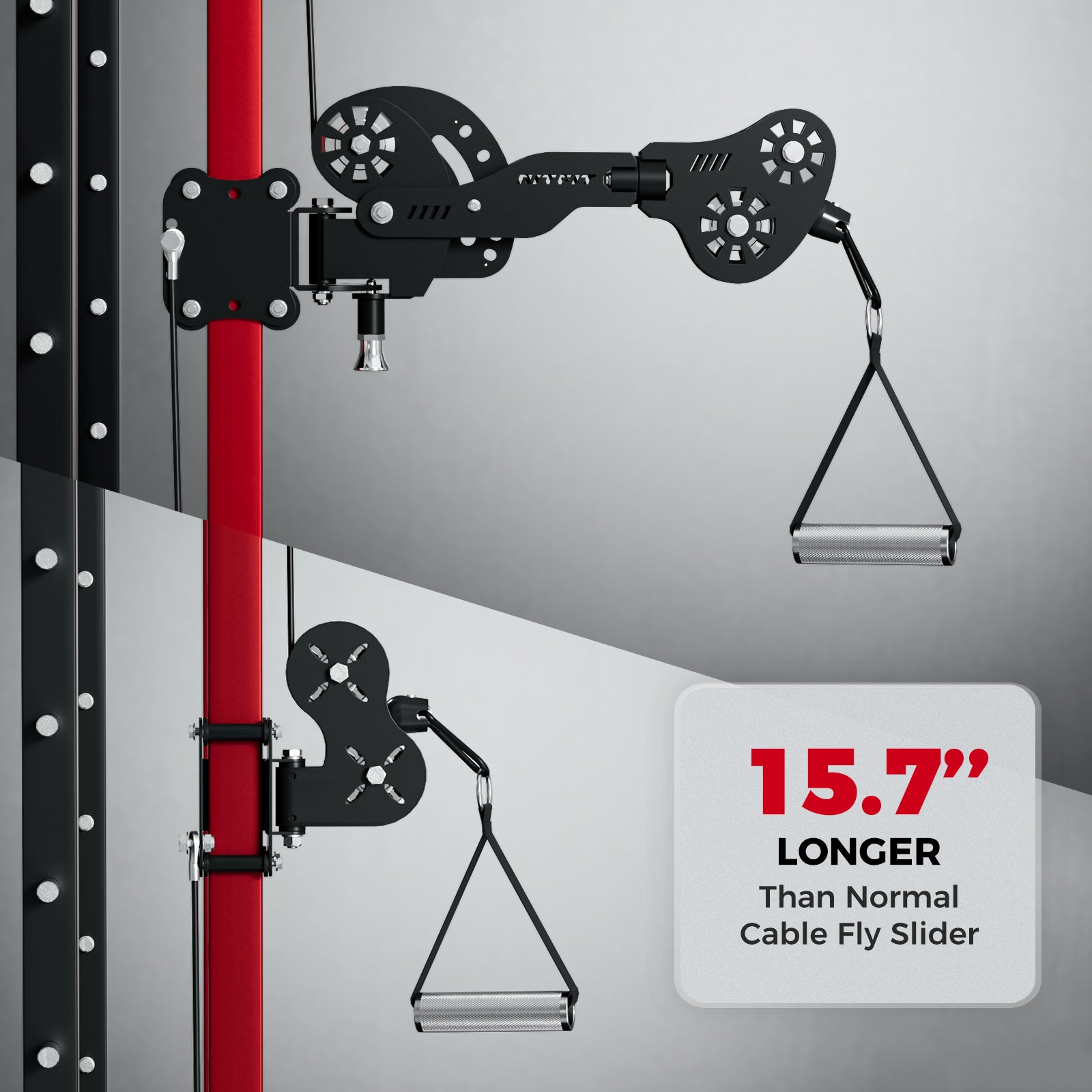 RitFit TAM1 Tornado arm attachment for M1 PRO fitness equipment, showing the textured, cylindrical attachment designed for arm workouts.