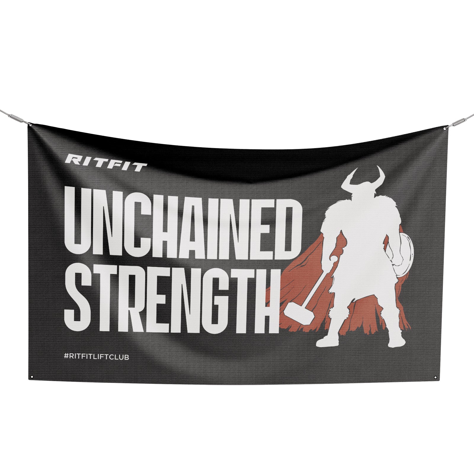 RitFit flag accessory featuring bold design, perfect for sports events or team support, with vibrant colors and detailed graphics.