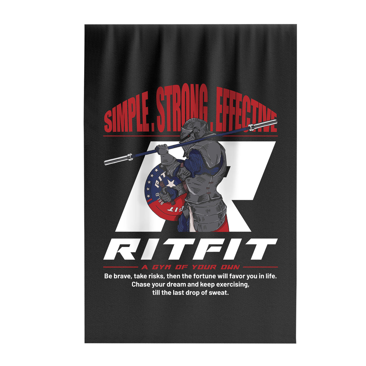 RitFit flag accessory featuring vibrant colors and bold design, perfect for displaying patriotism or team spirit.