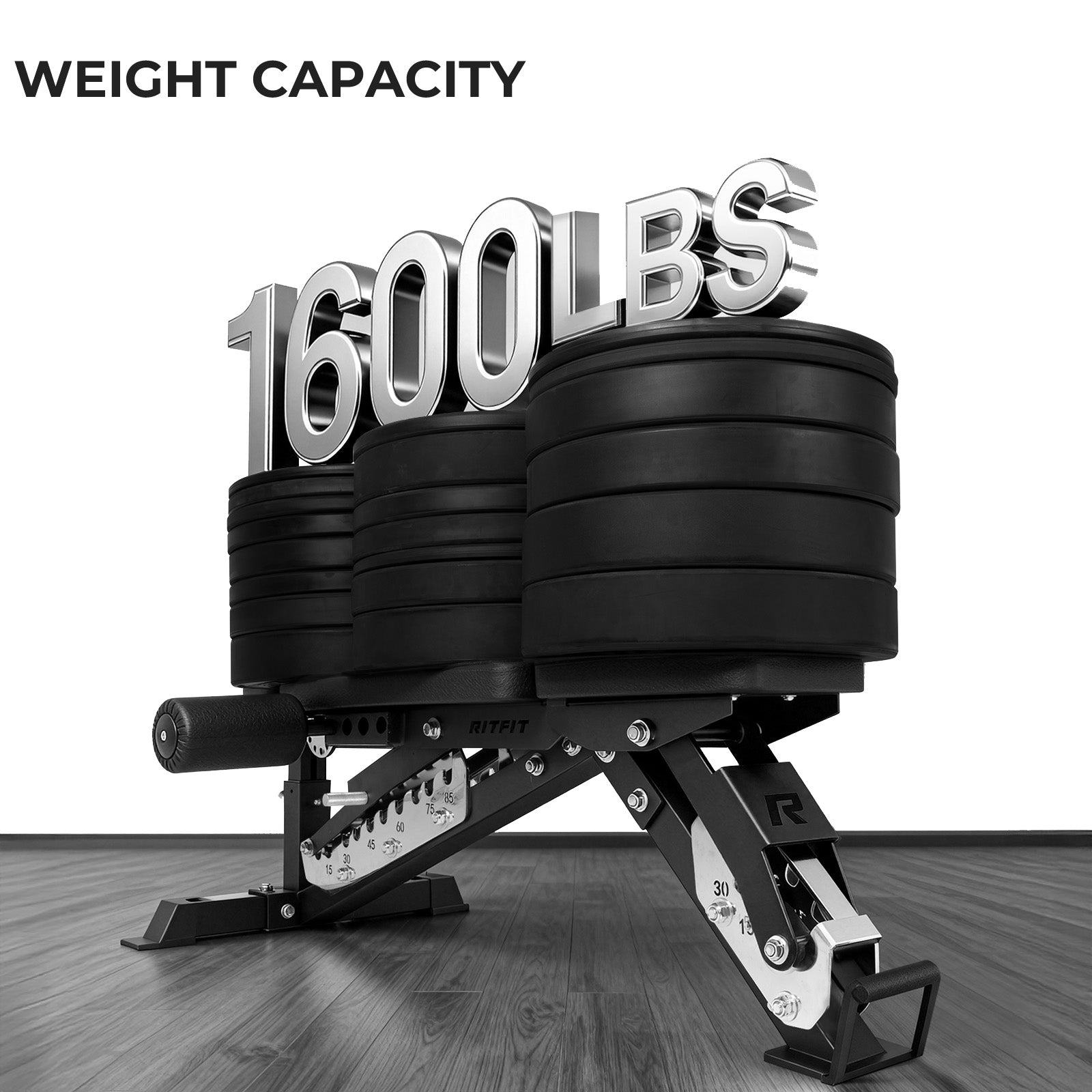 RitFit GATOR 1600LB Adjustable Weight Bench - RitFit