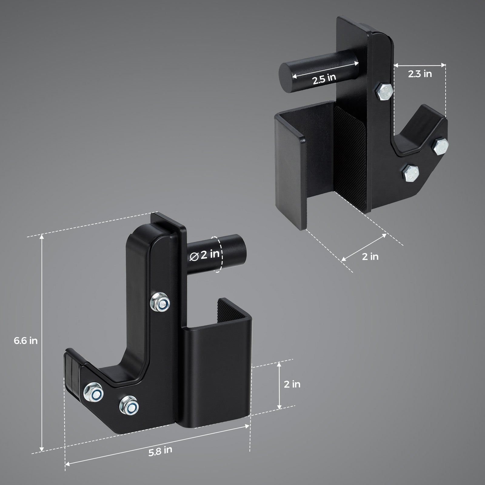 RitFit Upgraded Sandwich J-Hooks for 2" X 2" Racks - RitFit